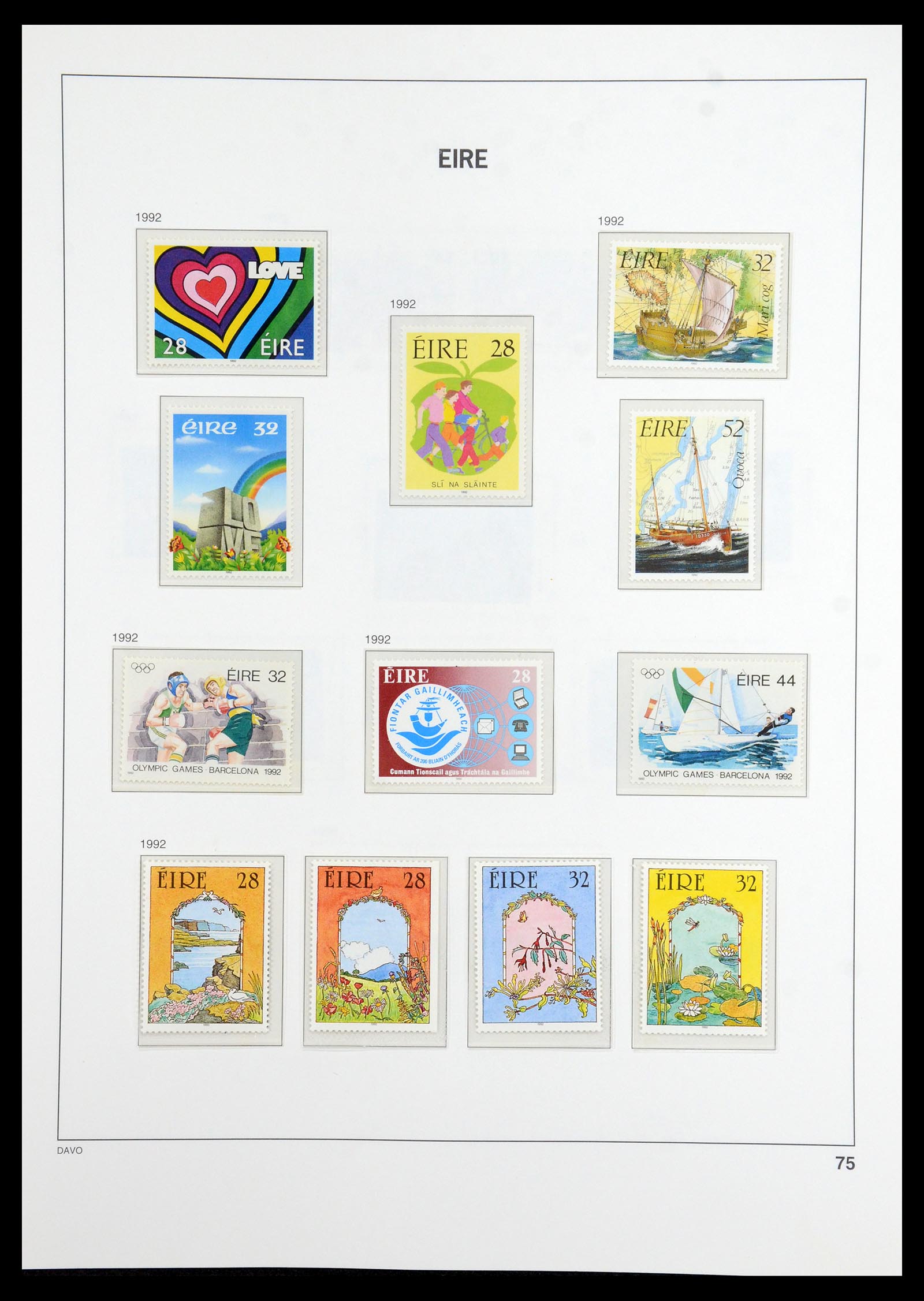 36493 077 - Postzegelverzameling 36493 Ierland 1922-2007.