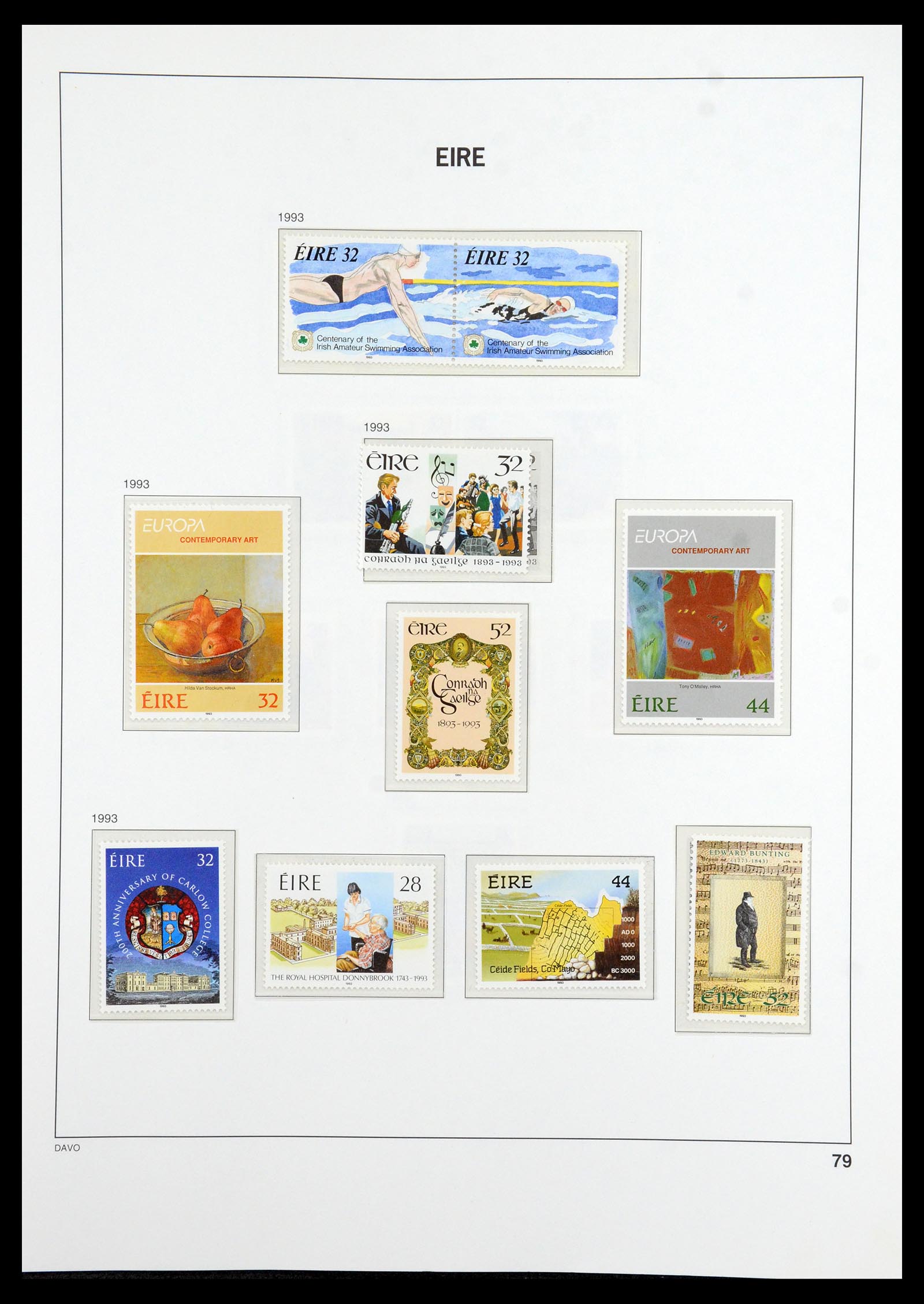 36493 081 - Postzegelverzameling 36493 Ierland 1922-2007.
