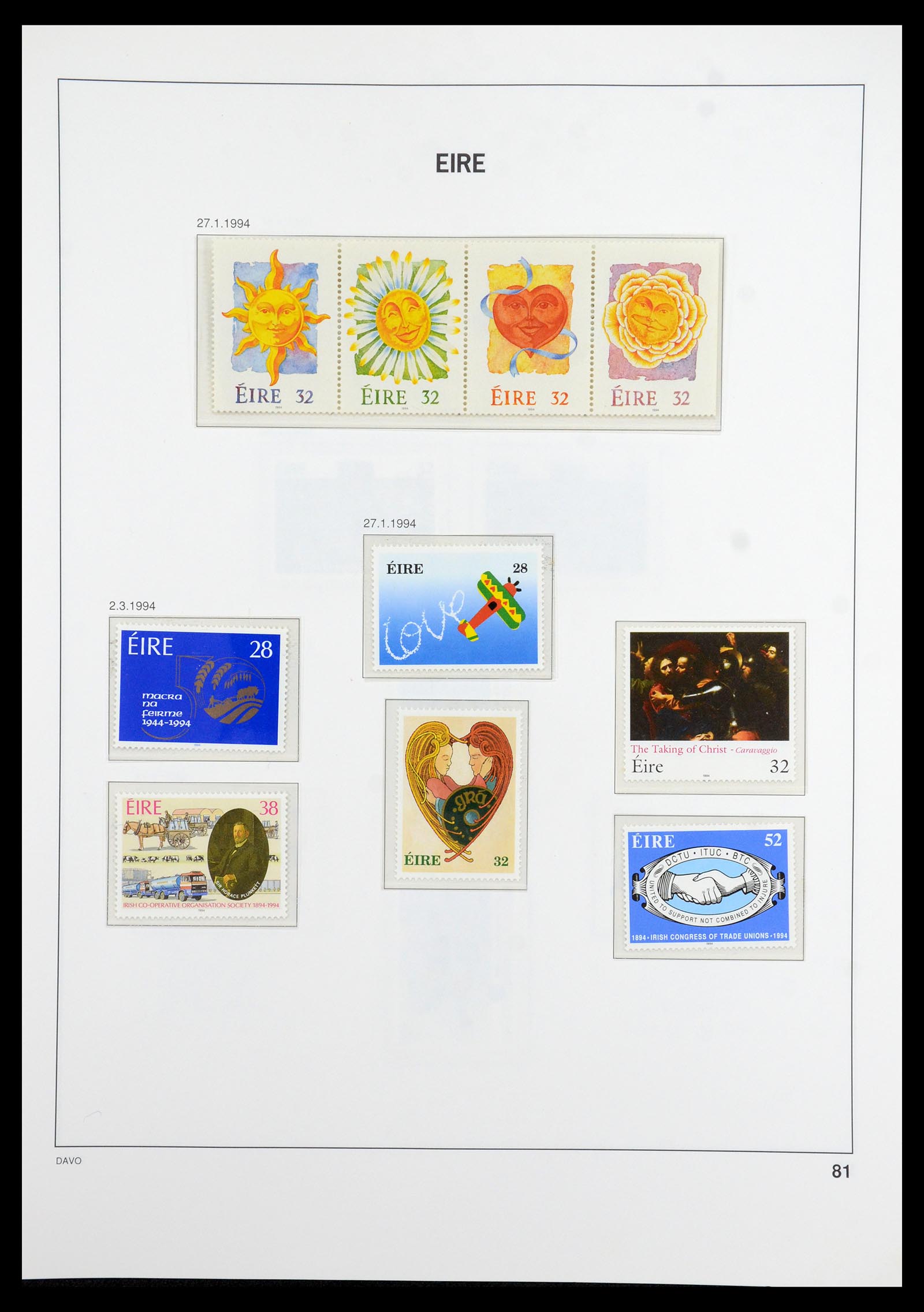 36493 083 - Postzegelverzameling 36493 Ierland 1922-2007.