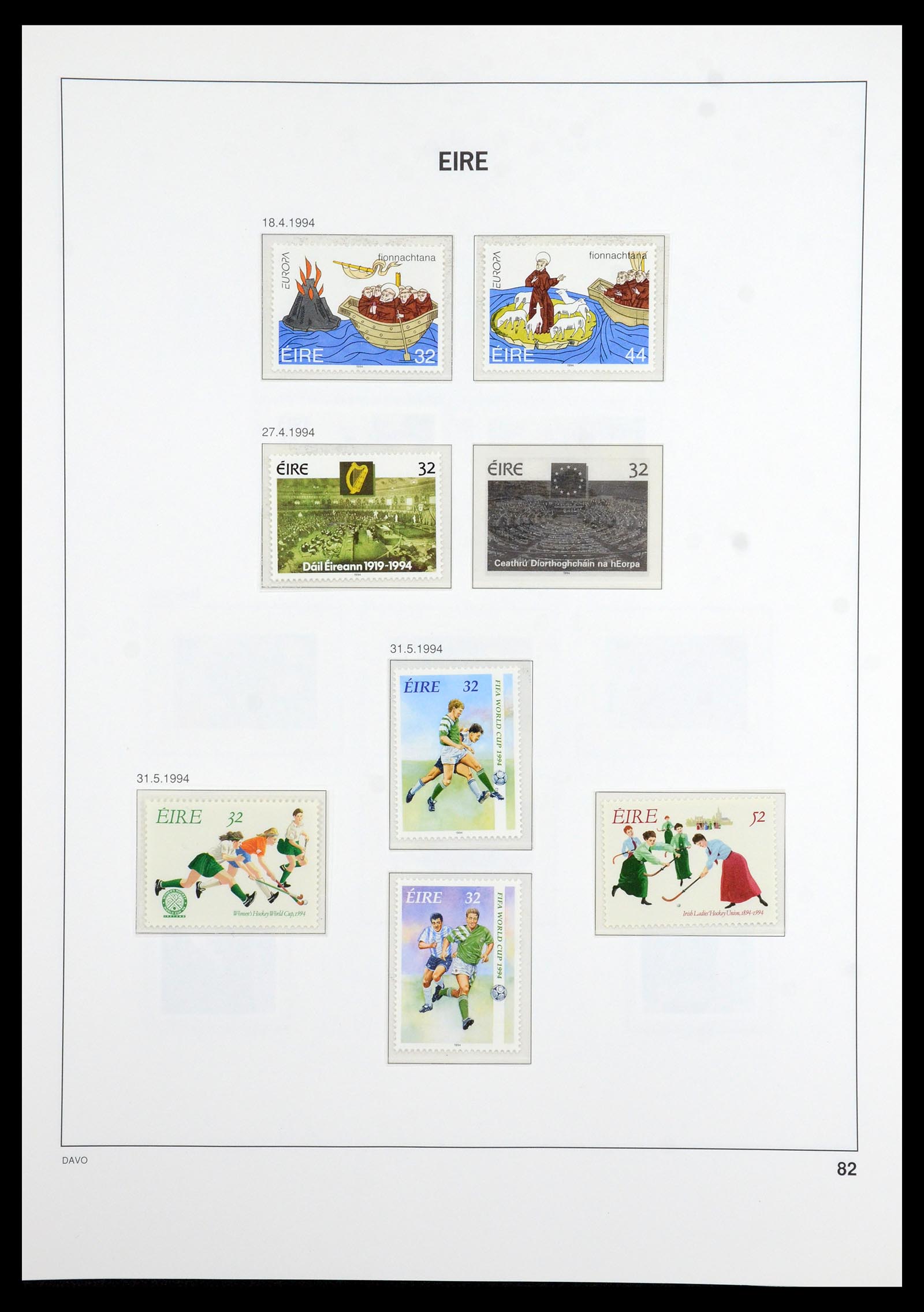 36493 084 - Postzegelverzameling 36493 Ierland 1922-2007.