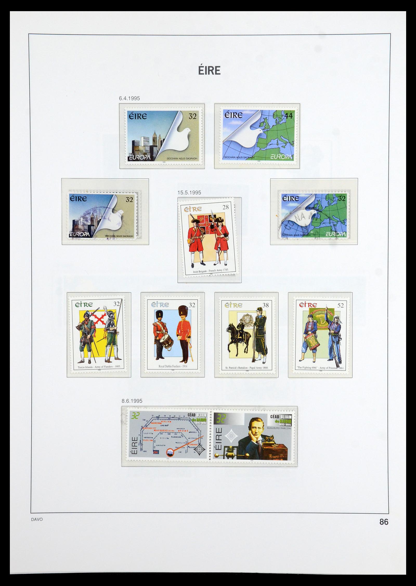 36493 088 - Postzegelverzameling 36493 Ierland 1922-2007.
