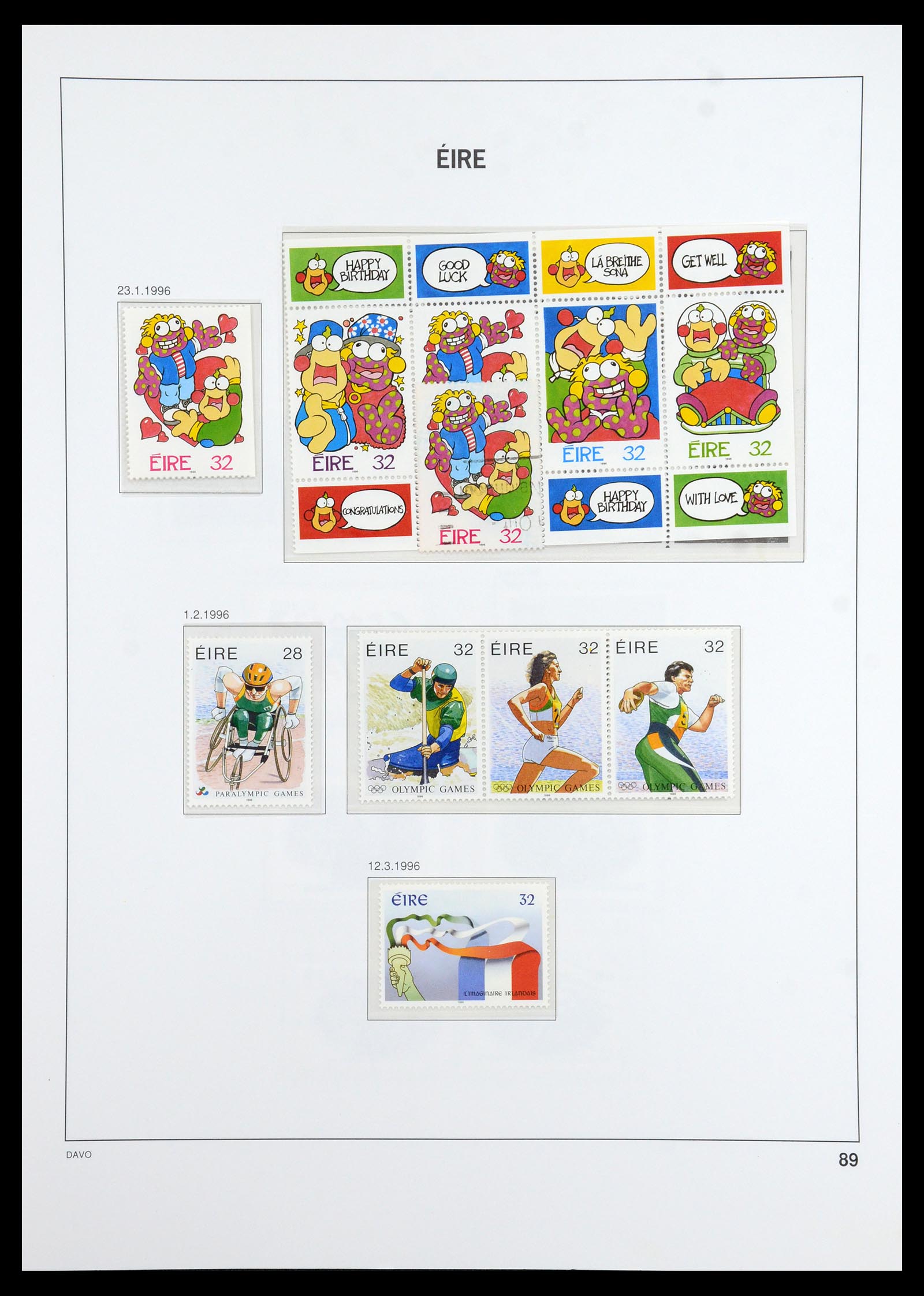 36493 091 - Postzegelverzameling 36493 Ierland 1922-2007.