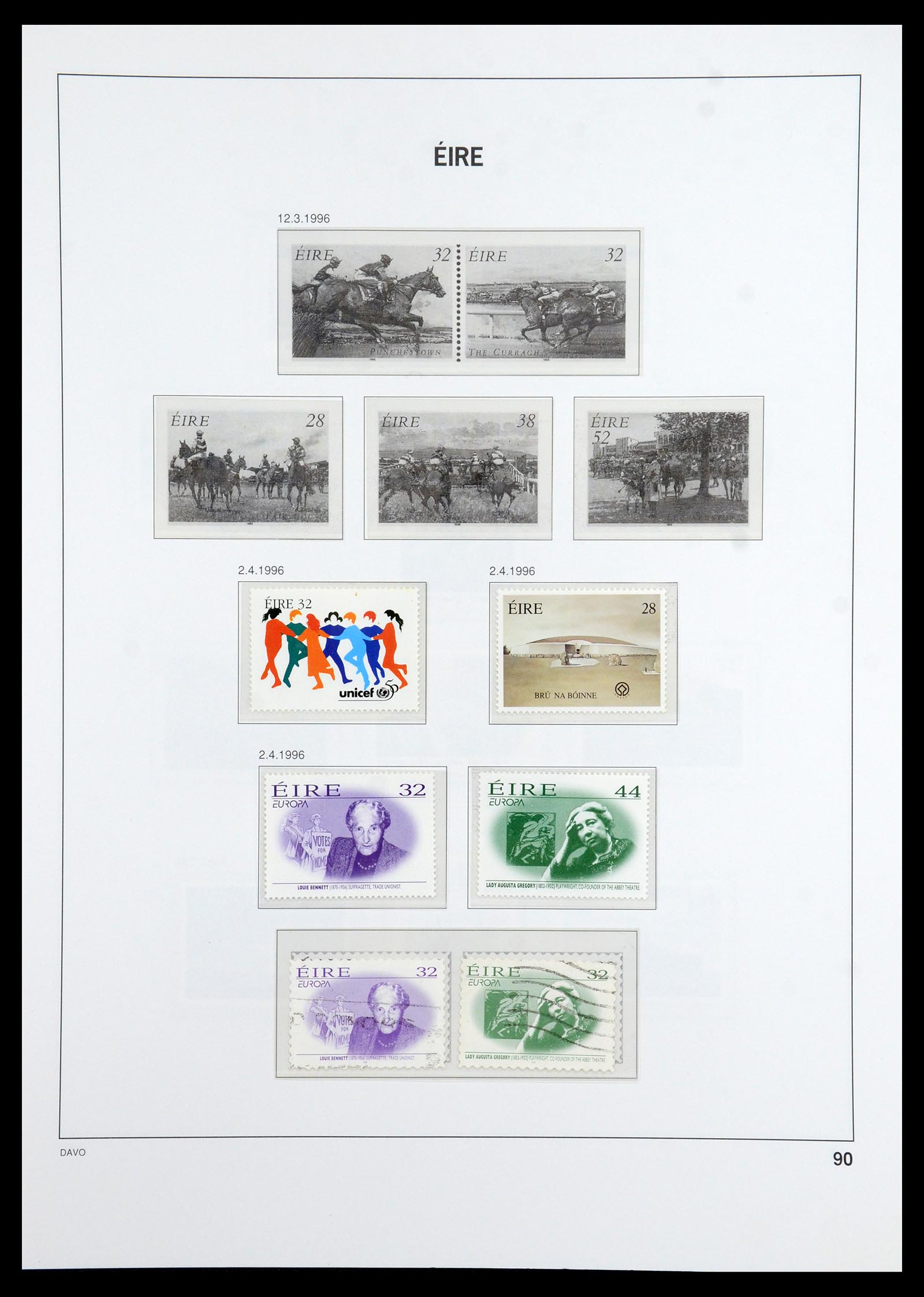 36493 092 - Postzegelverzameling 36493 Ierland 1922-2007.