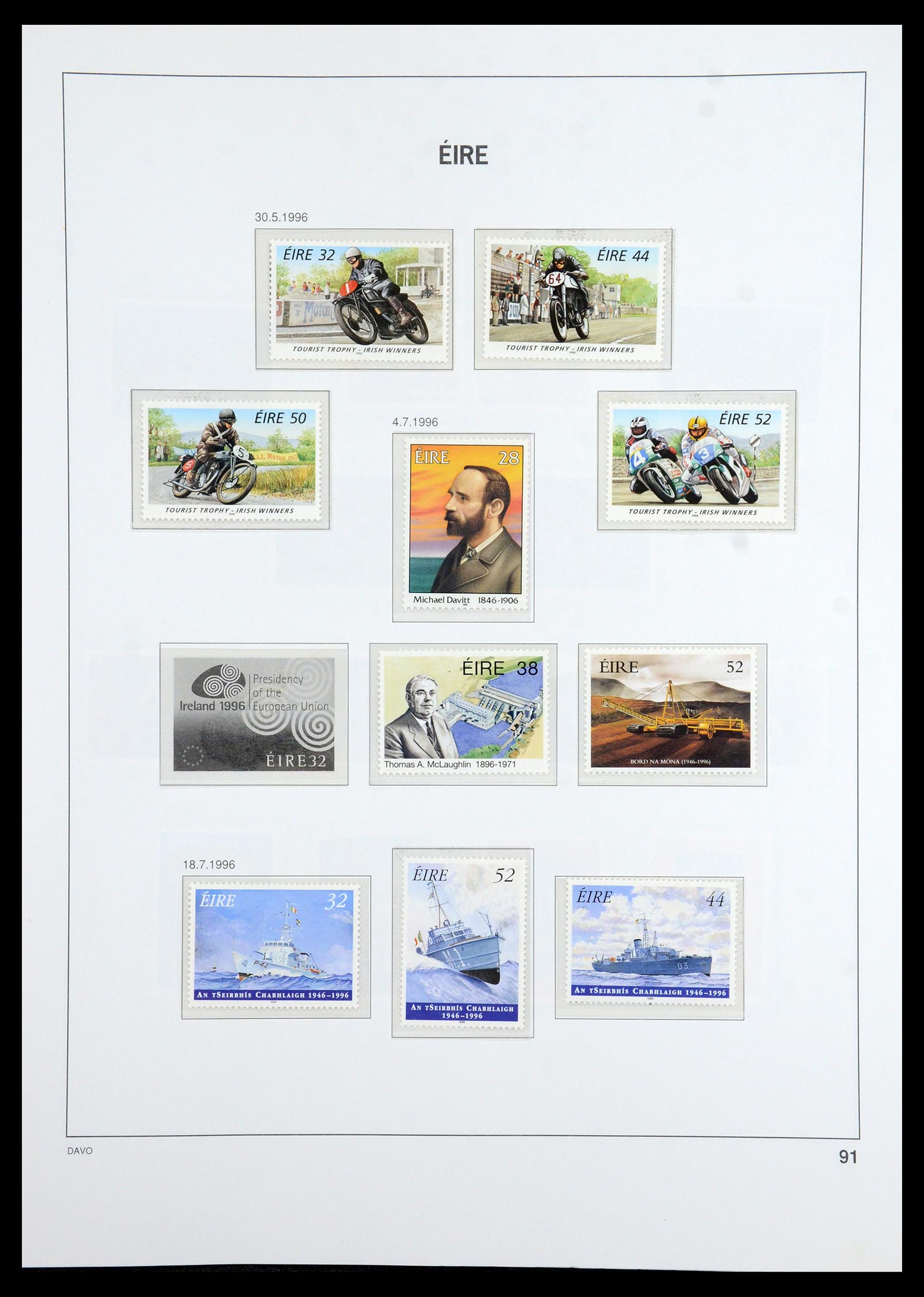 36493 093 - Postzegelverzameling 36493 Ierland 1922-2007.
