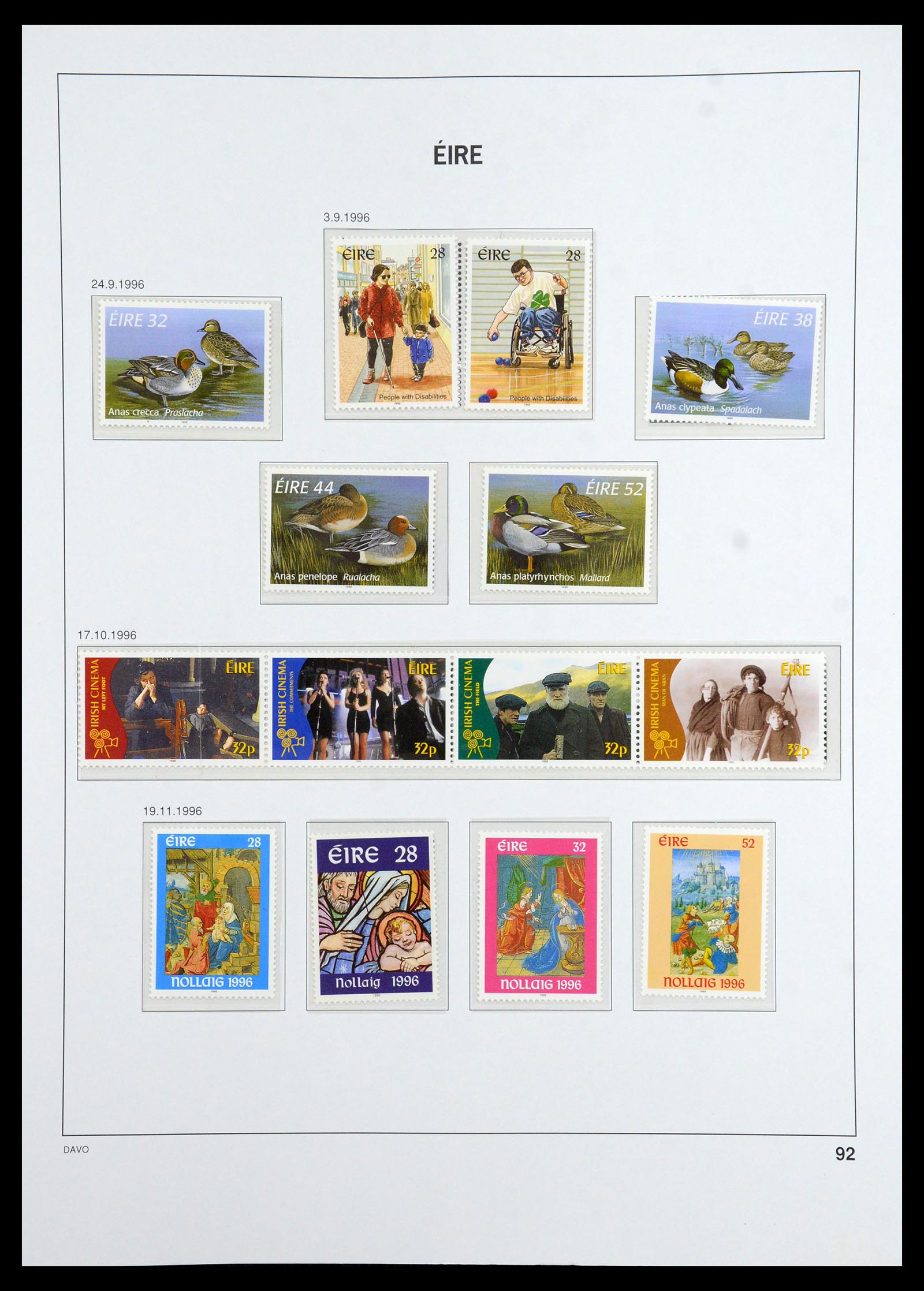 36493 094 - Postzegelverzameling 36493 Ierland 1922-2007.
