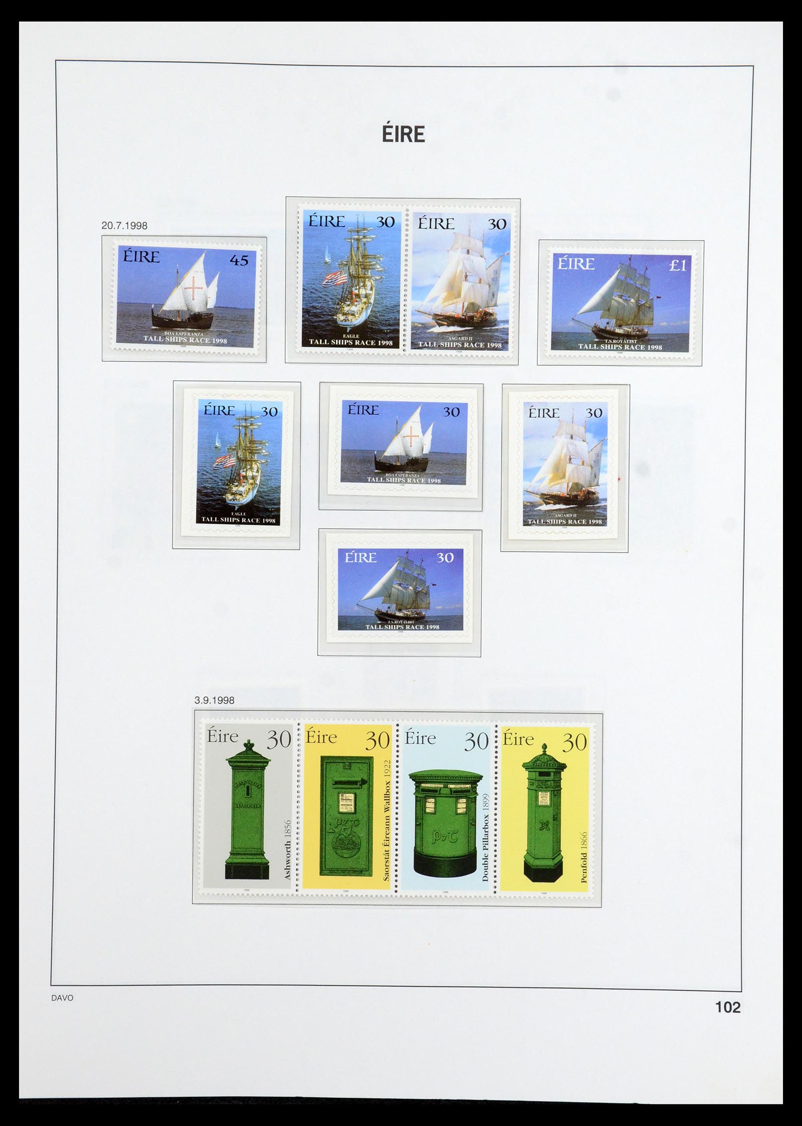 36493 127 - Postzegelverzameling 36493 Ierland 1922-2007.