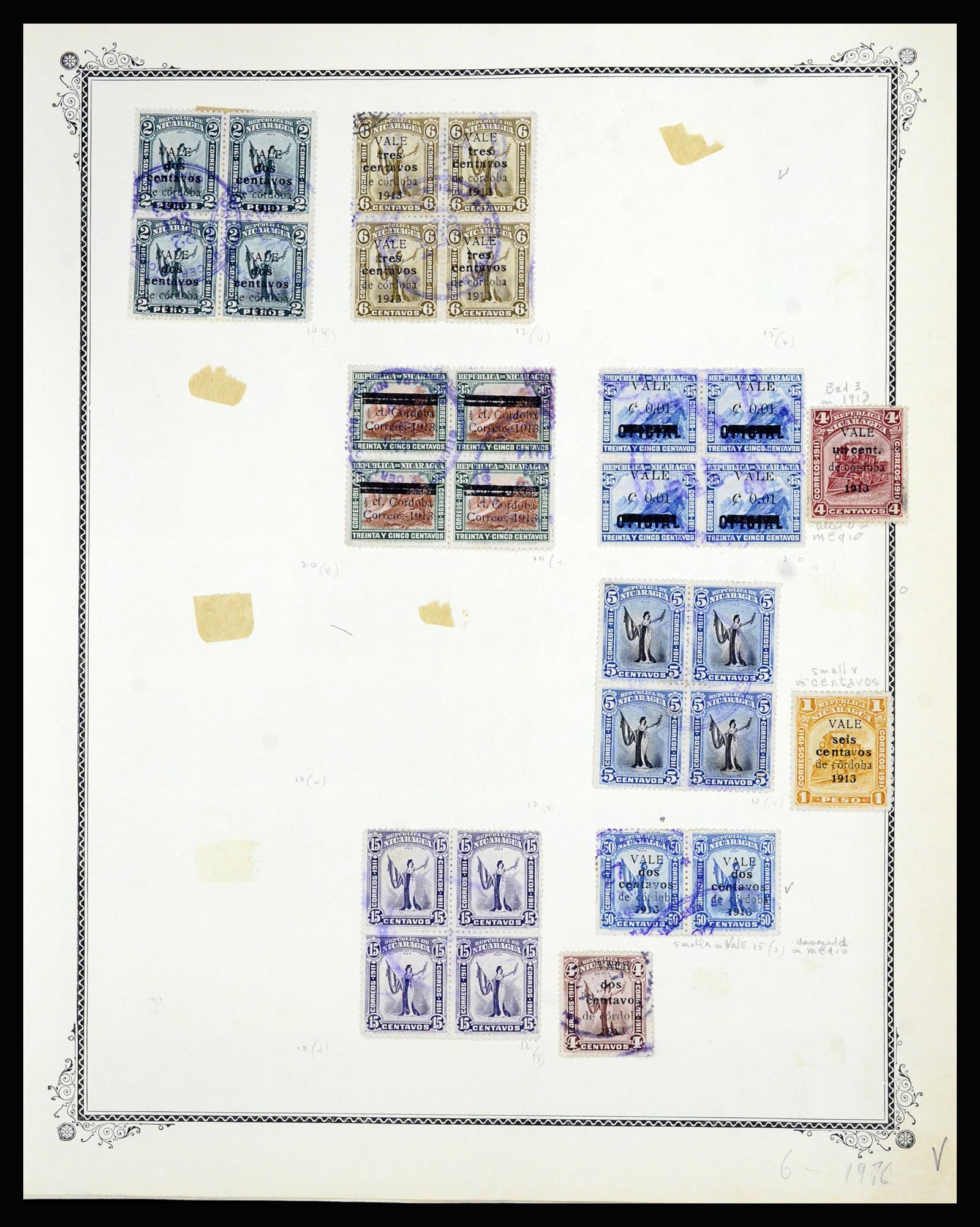 36494 036 - Postzegelverzameling 36494 Nicaragua 1902-1945.