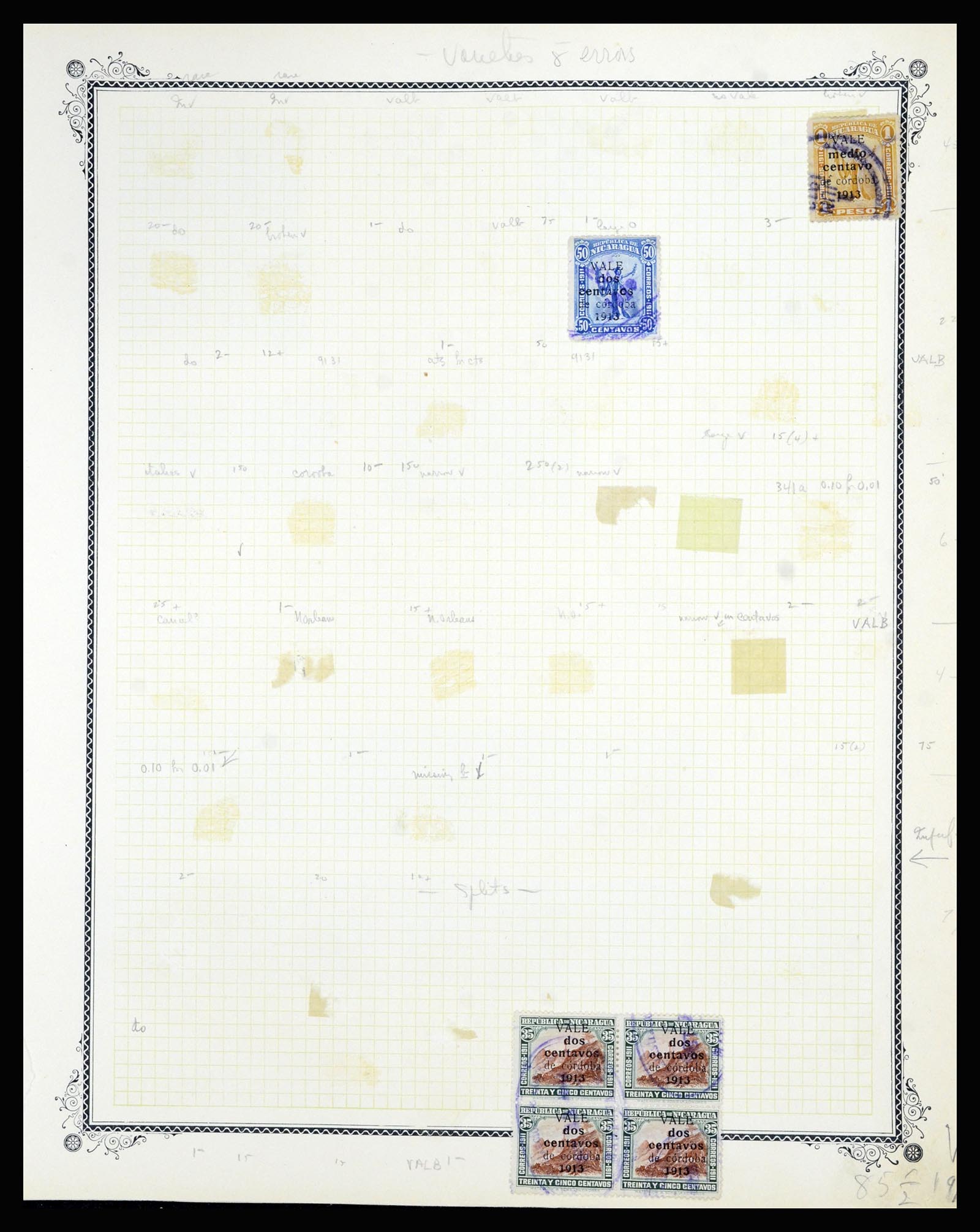 36494 038 - Postzegelverzameling 36494 Nicaragua 1902-1945.