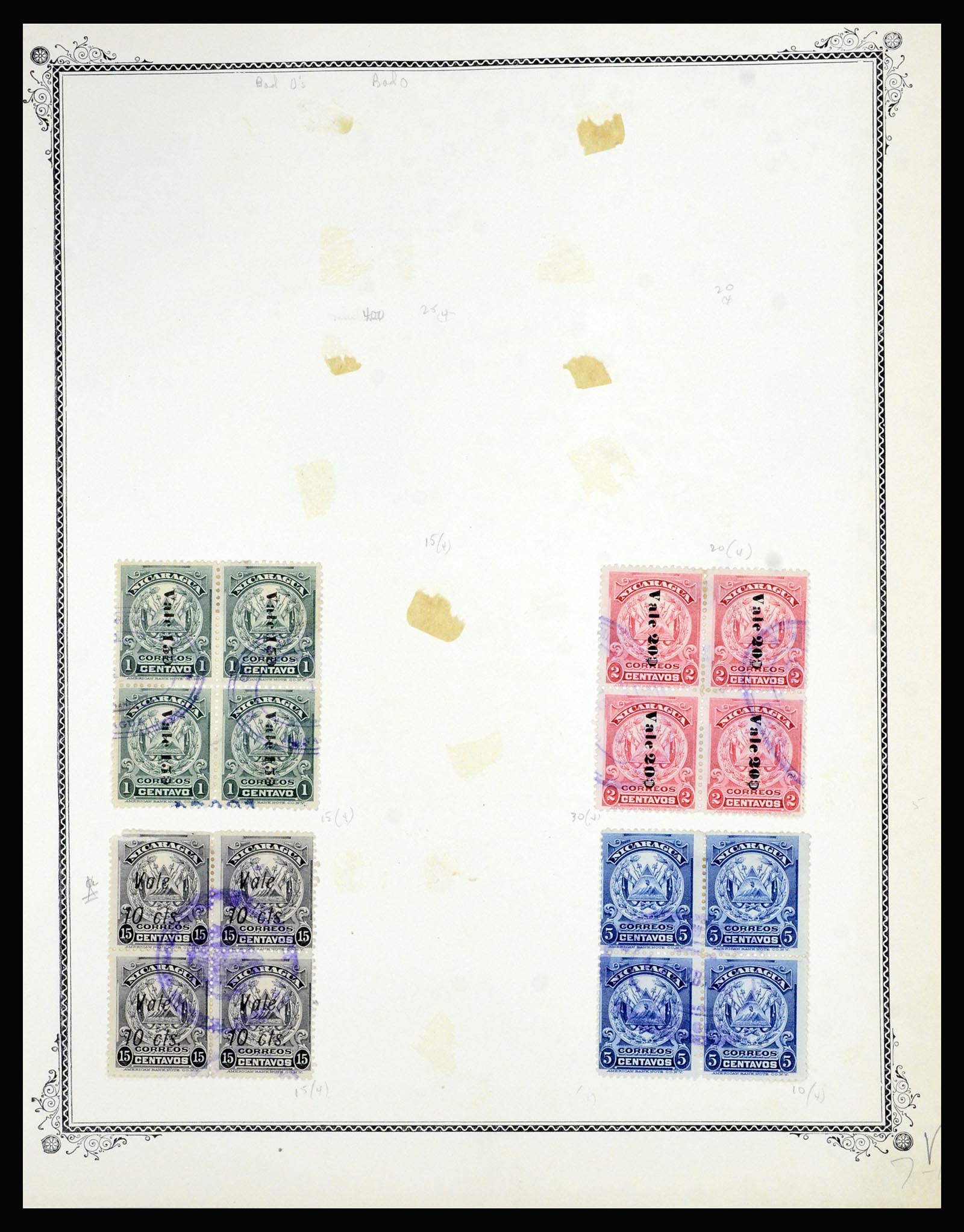 36494 047 - Postzegelverzameling 36494 Nicaragua 1902-1945.