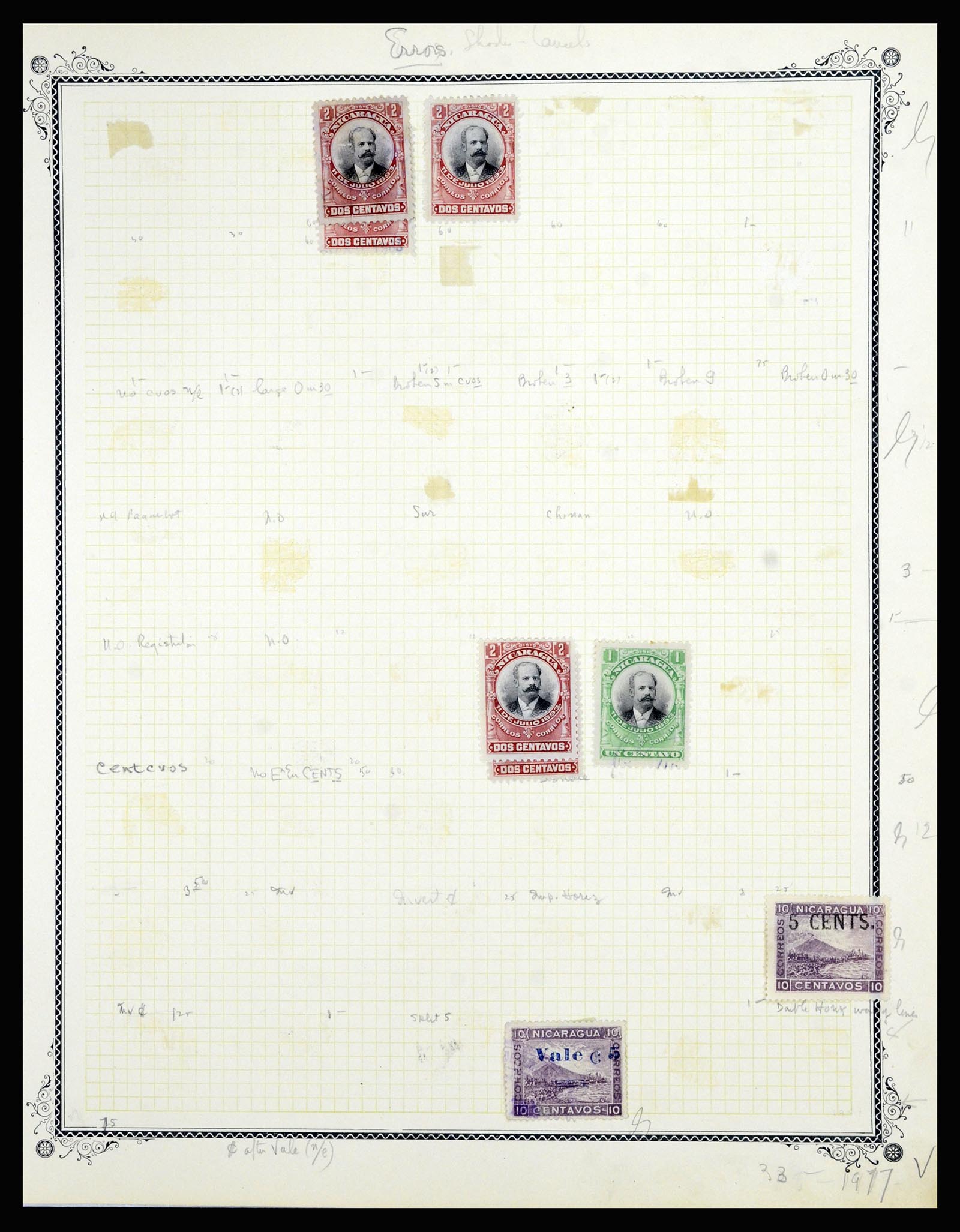 36494 051 - Postzegelverzameling 36494 Nicaragua 1902-1945.