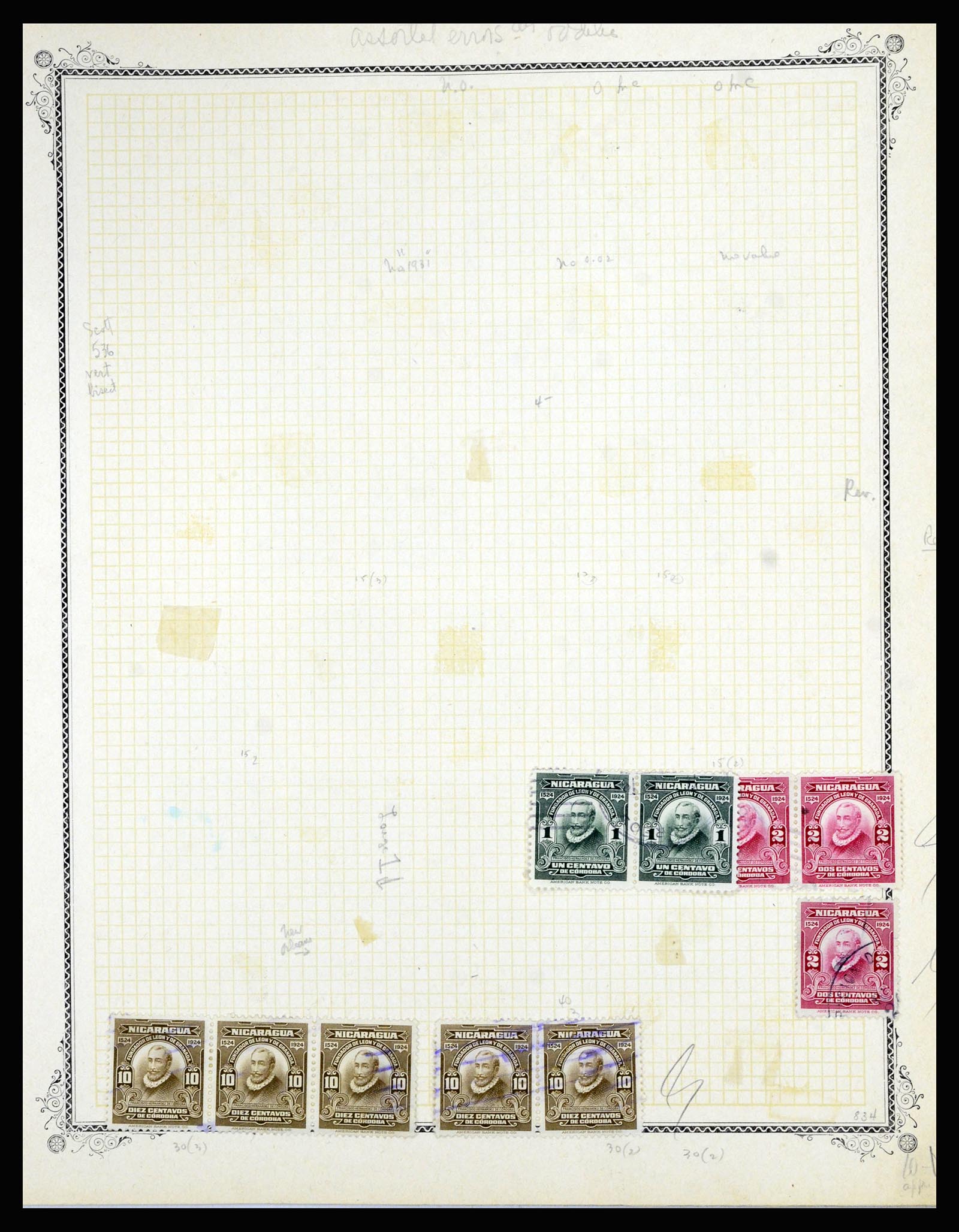 36494 061 - Postzegelverzameling 36494 Nicaragua 1902-1945.