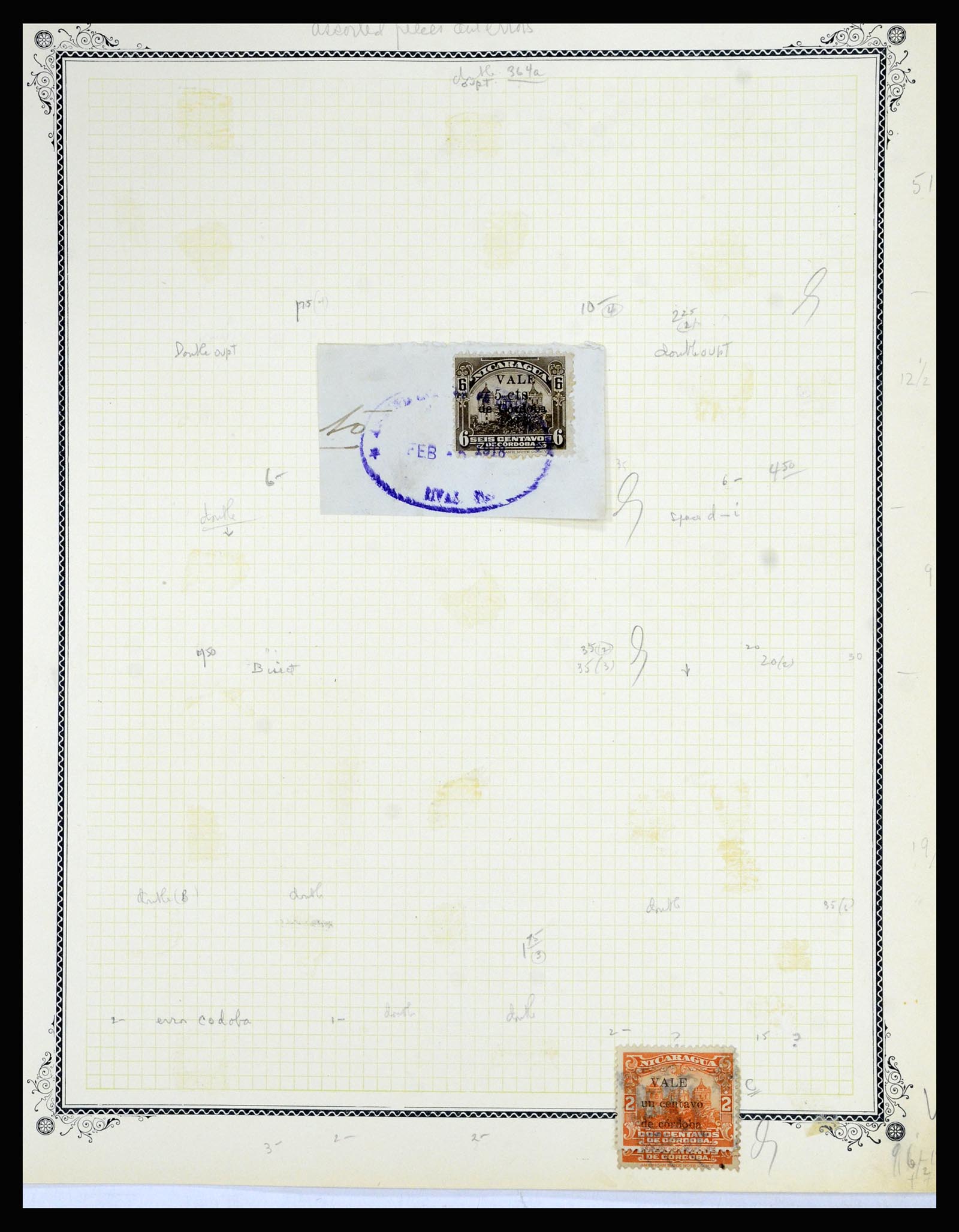 36494 070 - Postzegelverzameling 36494 Nicaragua 1902-1945.