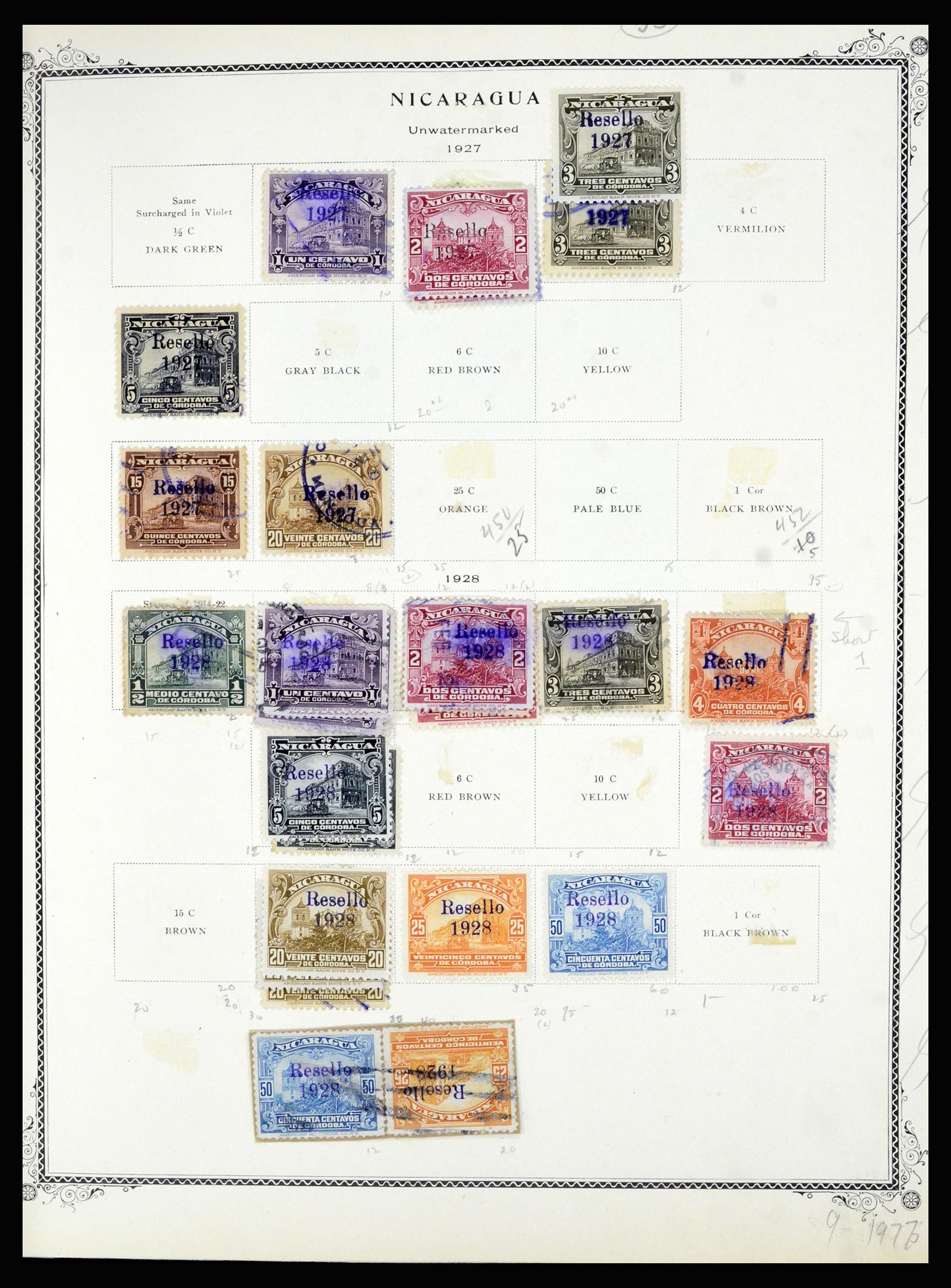 36494 086 - Postzegelverzameling 36494 Nicaragua 1902-1945.