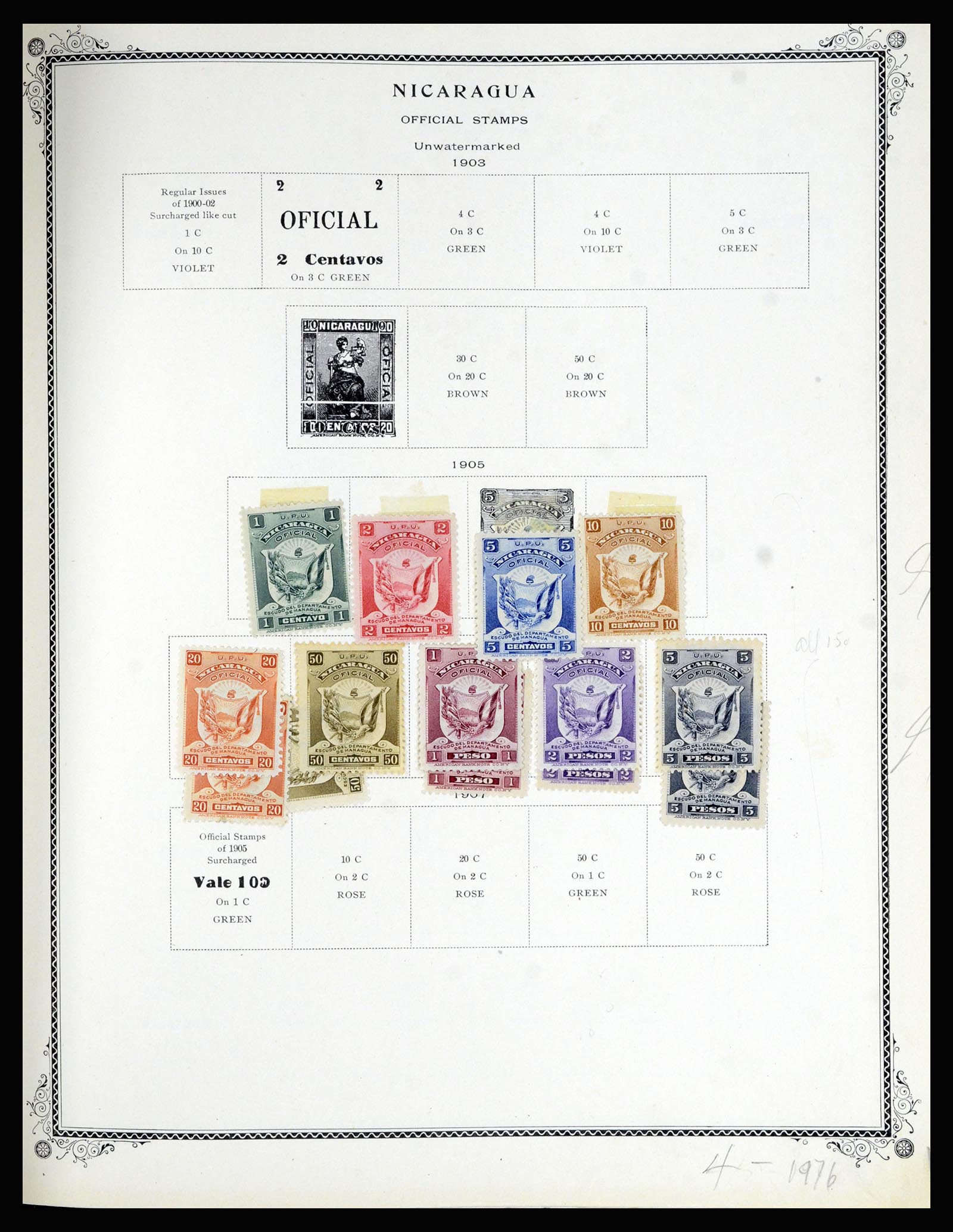 36494 170 - Postzegelverzameling 36494 Nicaragua 1902-1945.