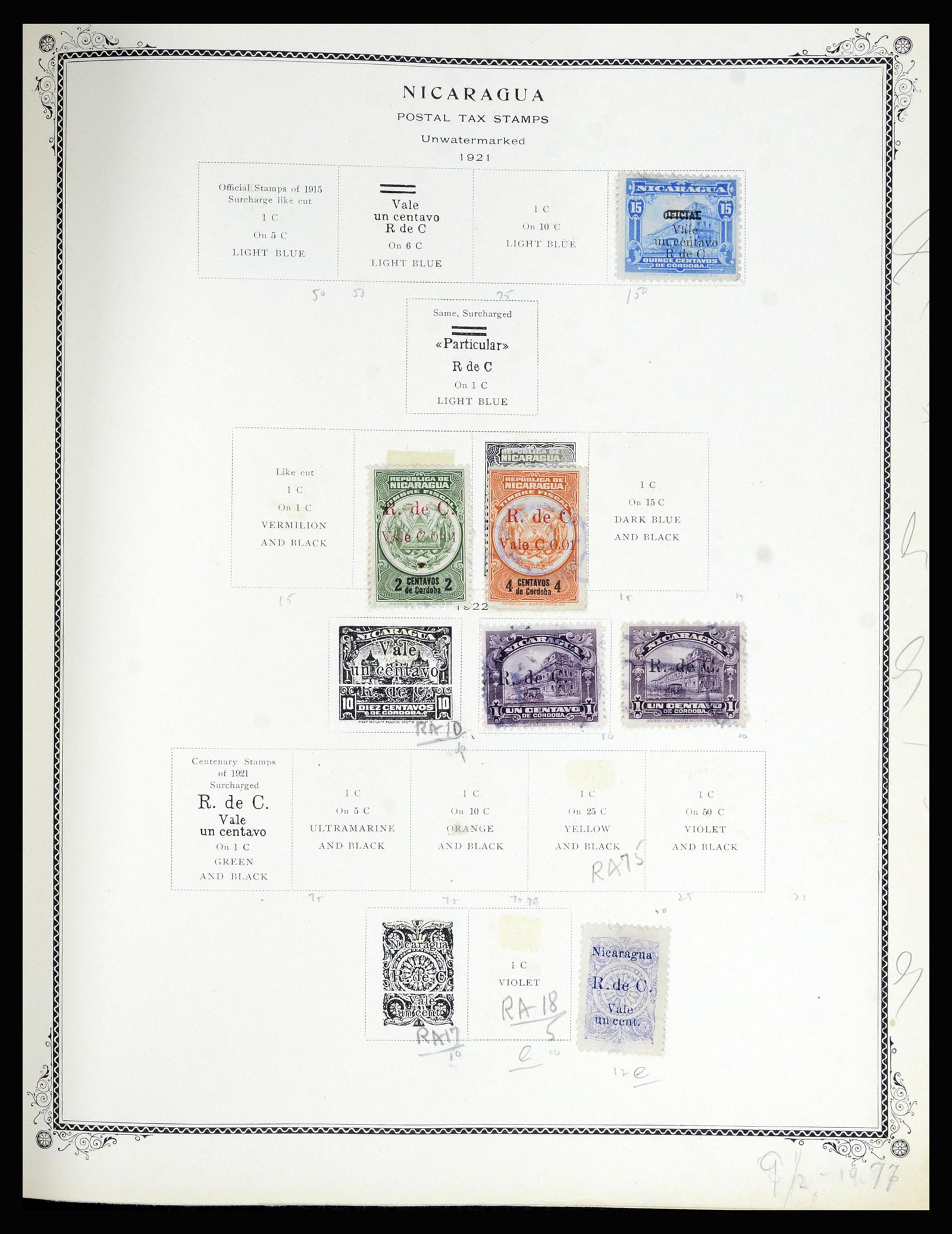 36494 183 - Postzegelverzameling 36494 Nicaragua 1902-1945.