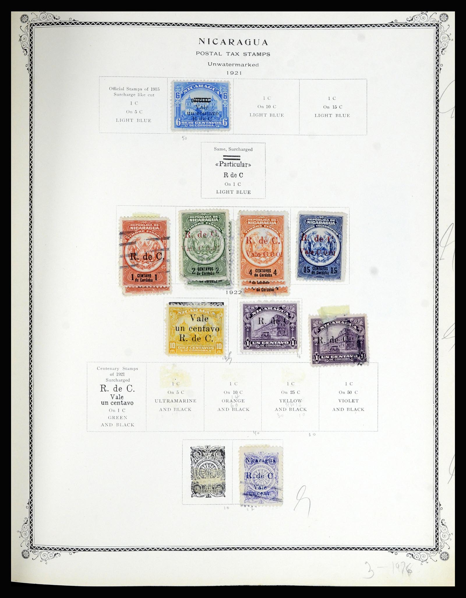 36494 188 - Stamp collection 36494 Nicaragua 1902-1945.
