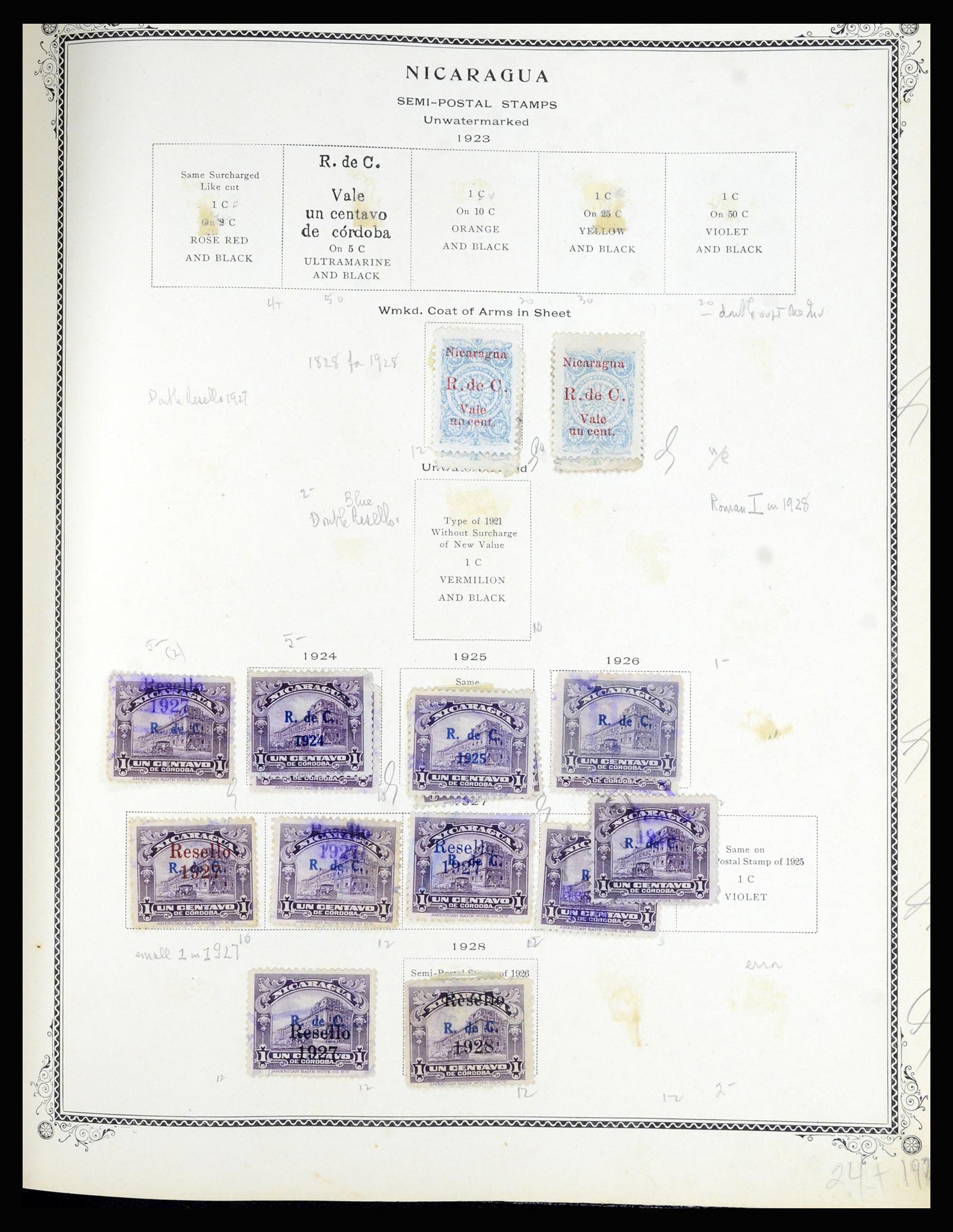36494 190 - Postzegelverzameling 36494 Nicaragua 1902-1945.