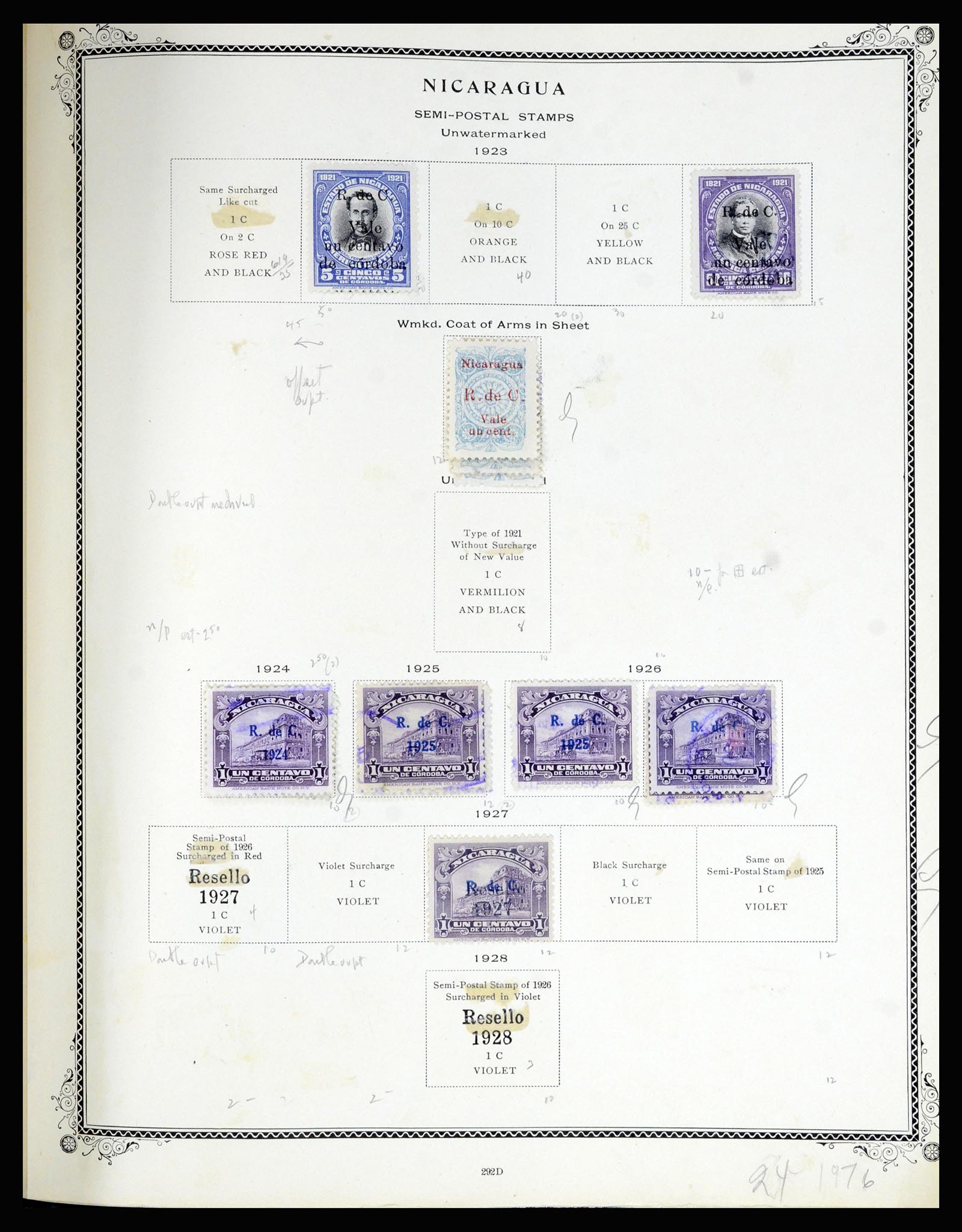 36494 194 - Postzegelverzameling 36494 Nicaragua 1902-1945.