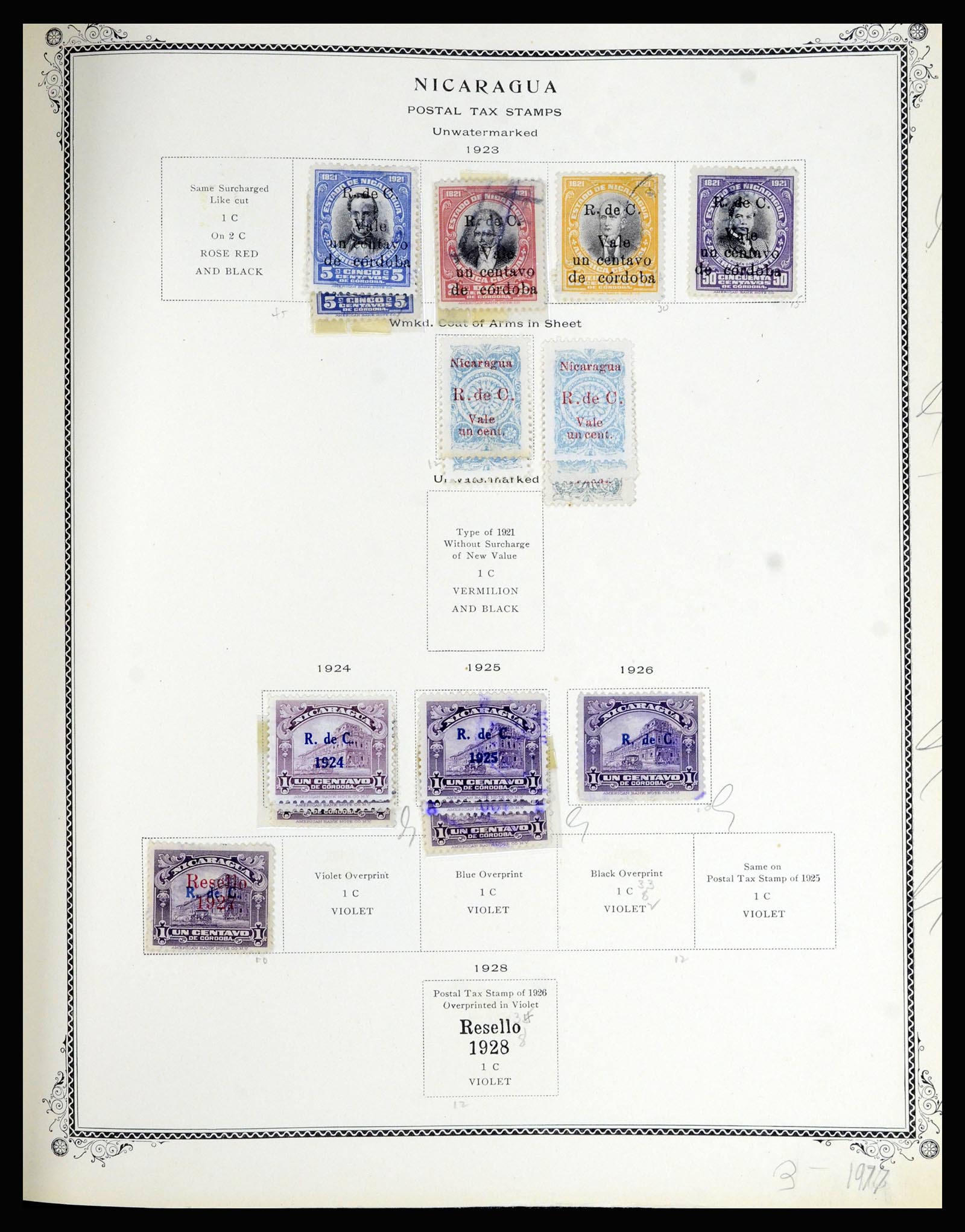 36494 195 - Postzegelverzameling 36494 Nicaragua 1902-1945.
