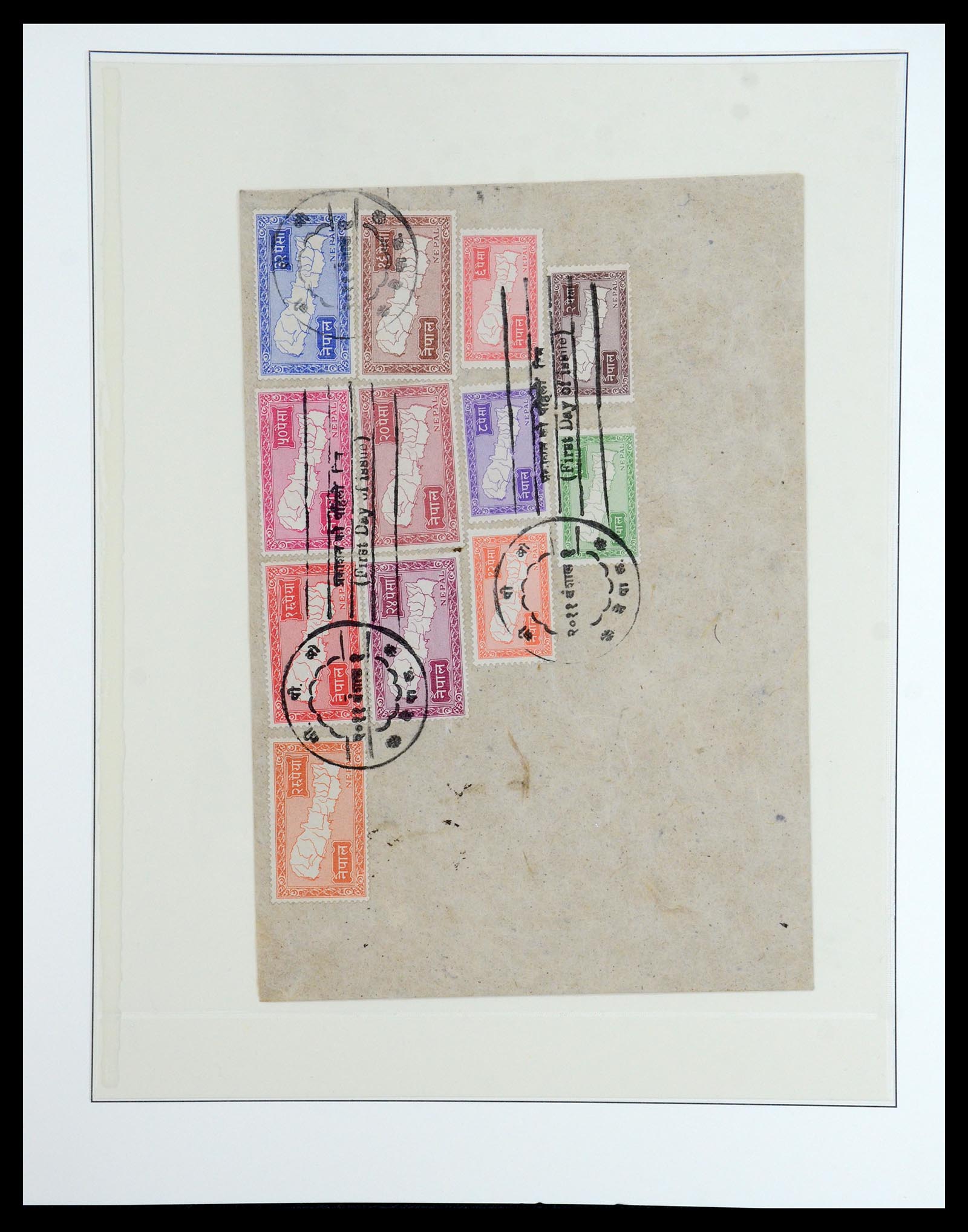 36497 034 - Postzegelverzameling 36497 Nepal 1887-1990.