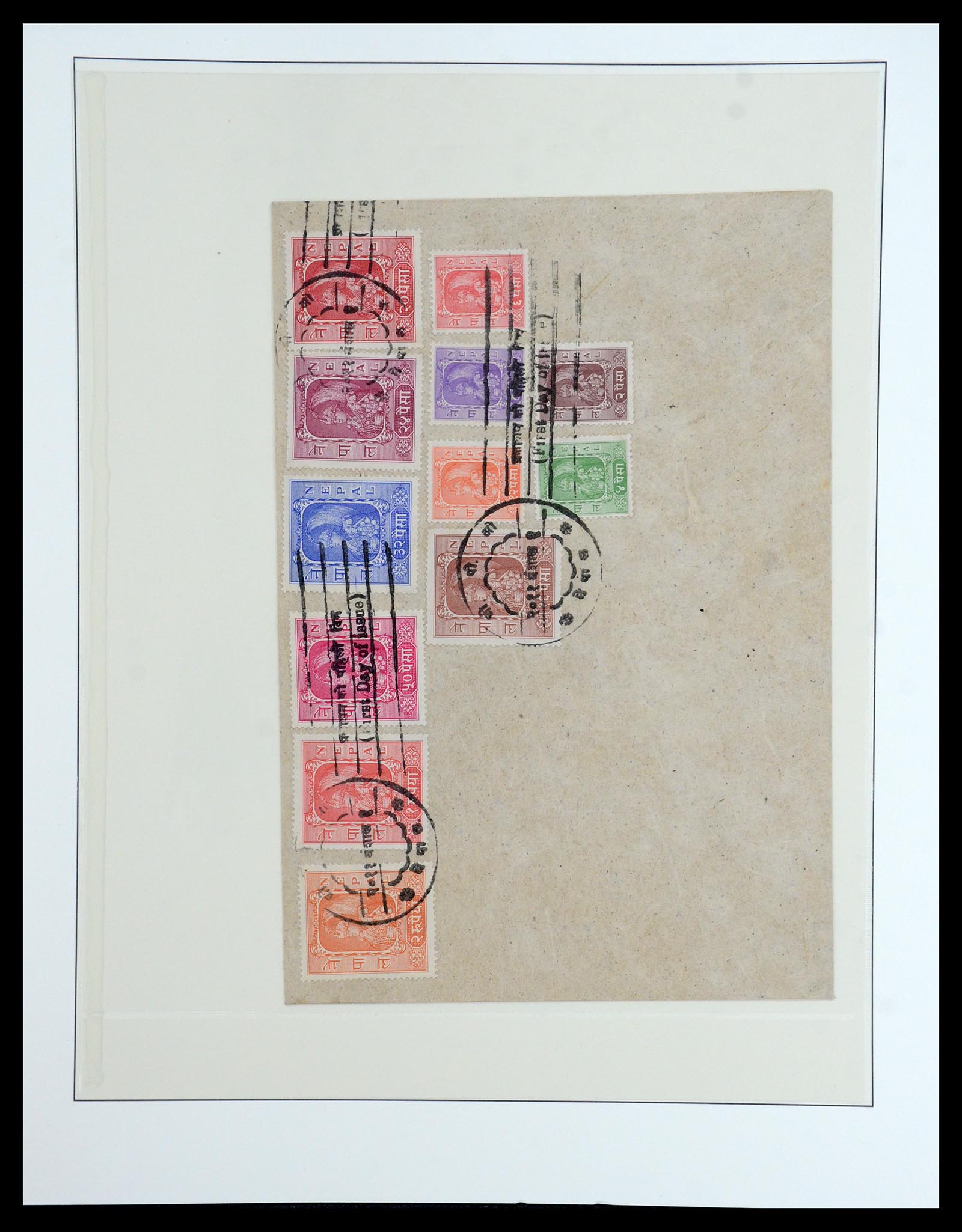 36497 035 - Postzegelverzameling 36497 Nepal 1887-1990.