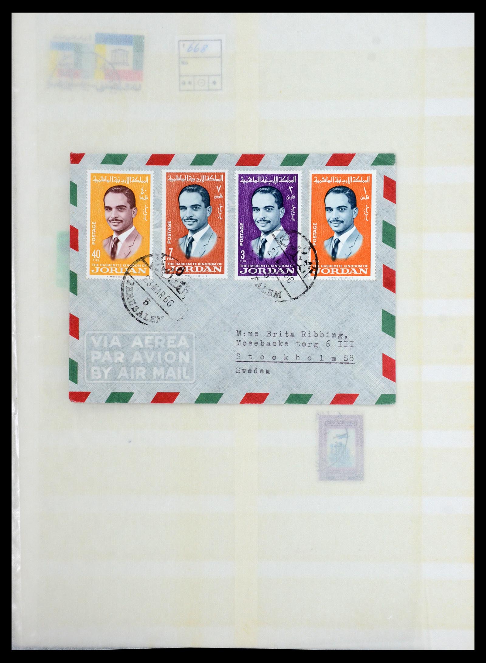 36498 022 - Postzegelverzameling 36498 Palestina en Israël stempels 1880-1970.