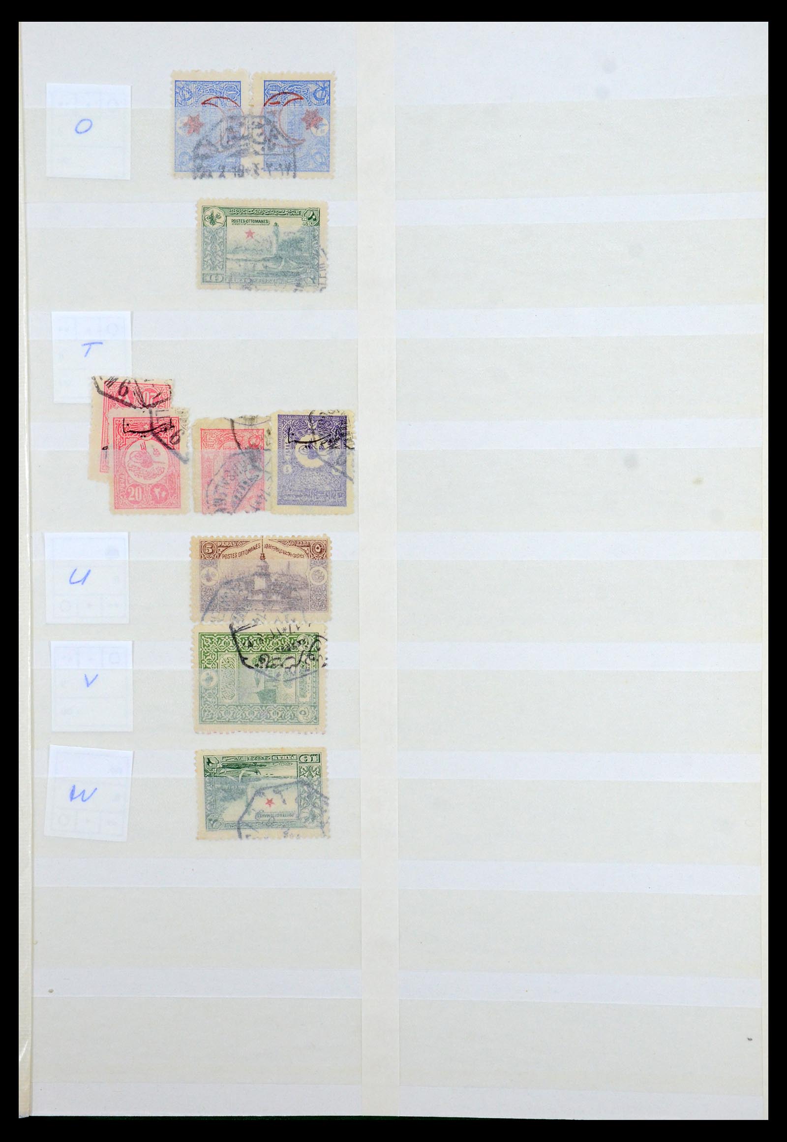 36498 047 - Postzegelverzameling 36498 Palestina en Israël stempels 1880-1970.