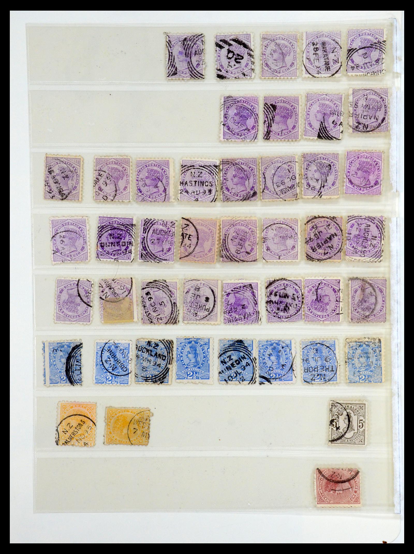 36499 002 - Postzegelverzameling 36499 Nieuw Zeeland reclameopdrukken.