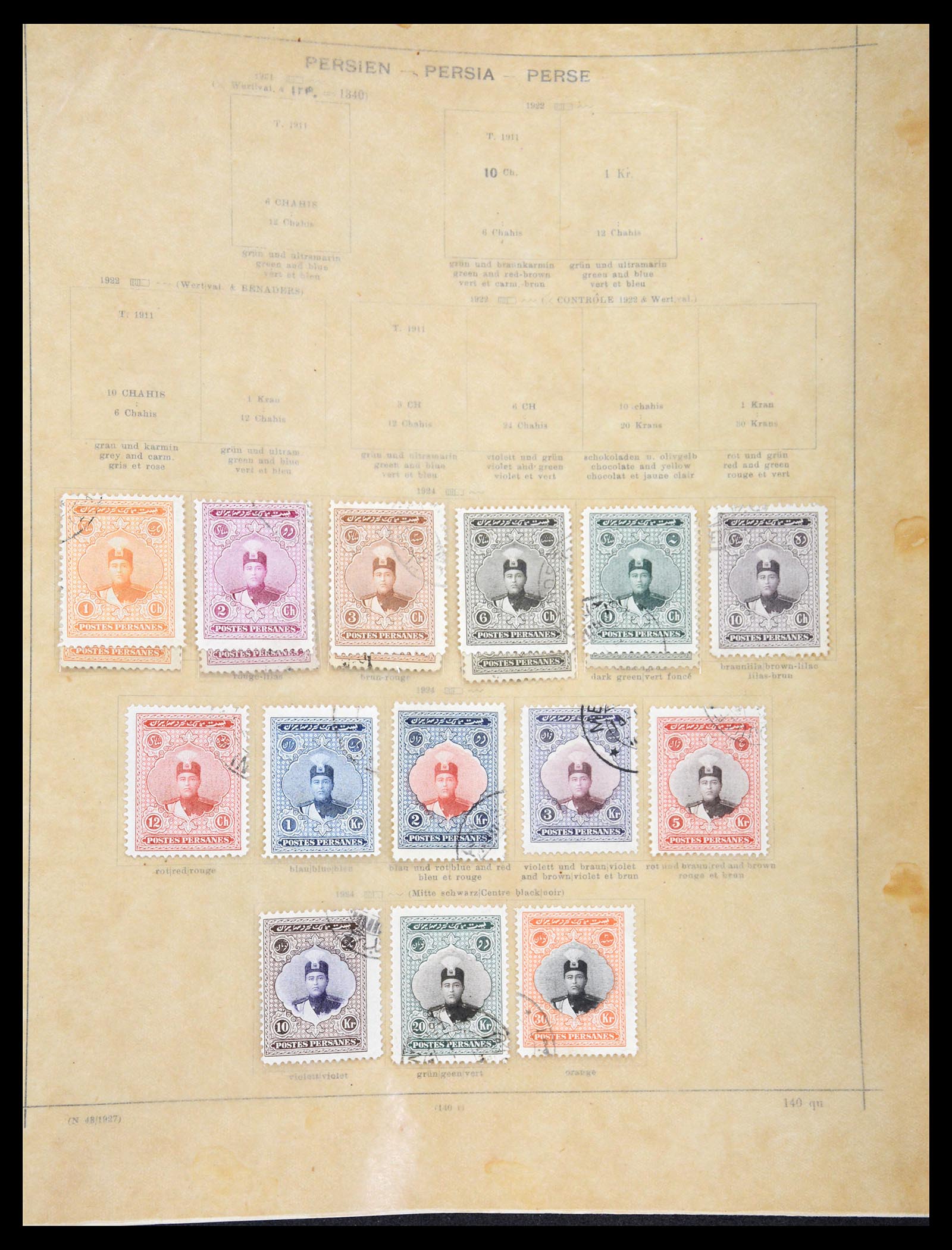 36503 023 - Postzegelverzameling 36503 Perzië 1876-1942.