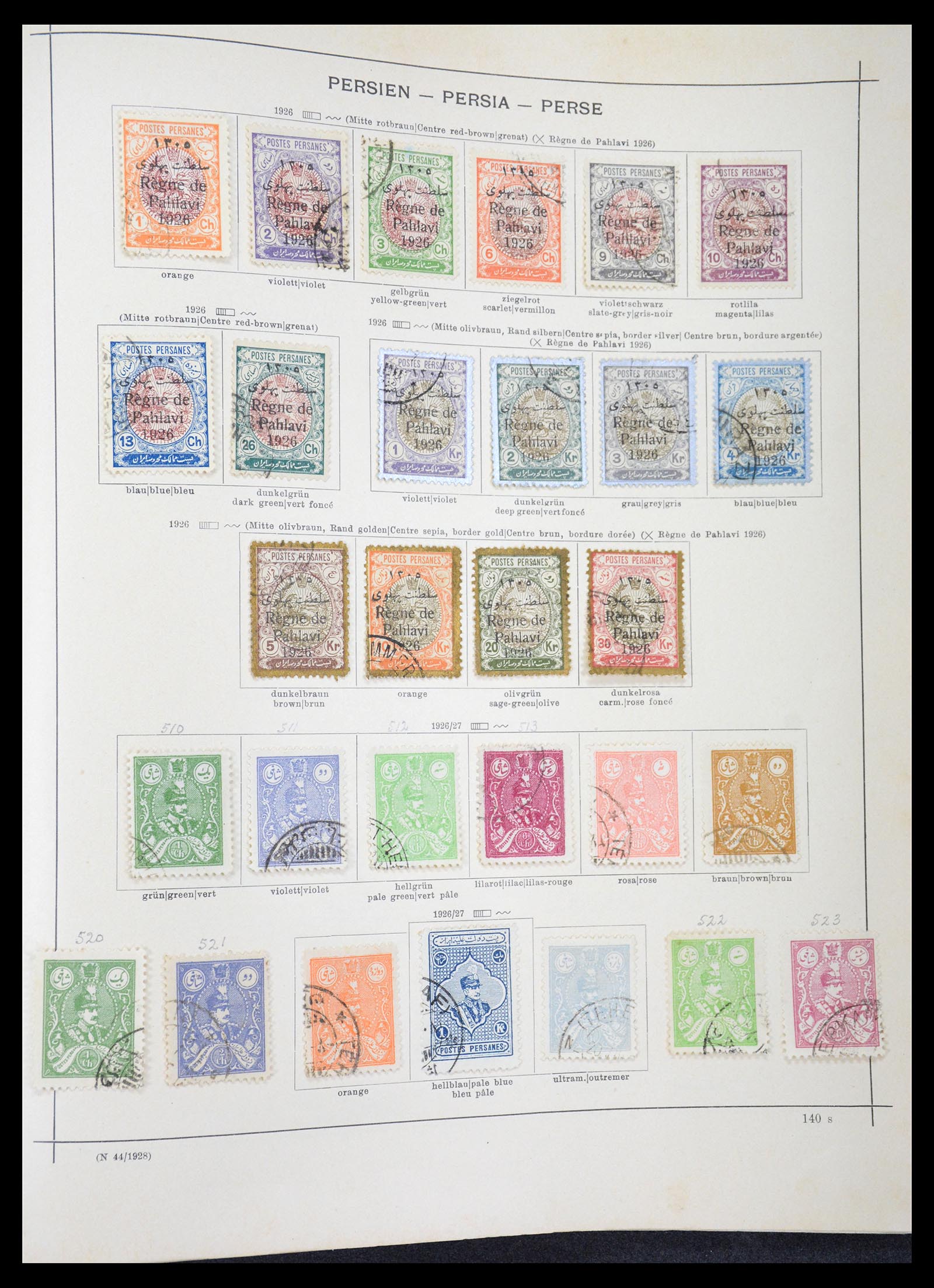 36503 025 - Postzegelverzameling 36503 Perzië 1876-1942.