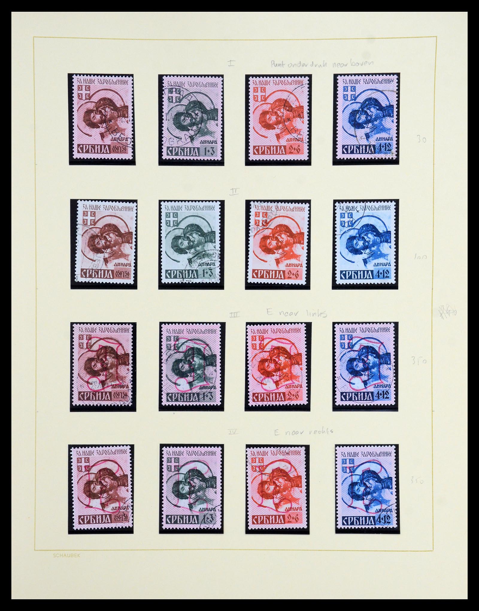 36505 006 - Postzegelverzameling 36505 Duitse bezetting Servië 1941-1945.