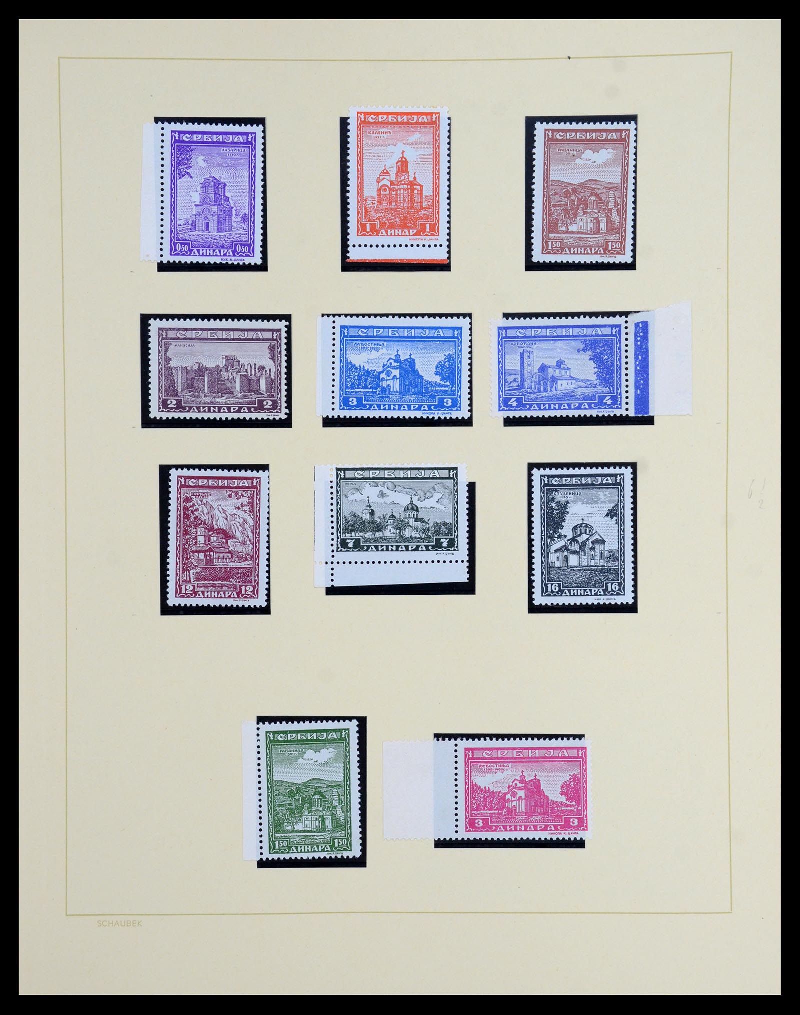 36505 024 - Postzegelverzameling 36505 Duitse bezetting Servië 1941-1945.