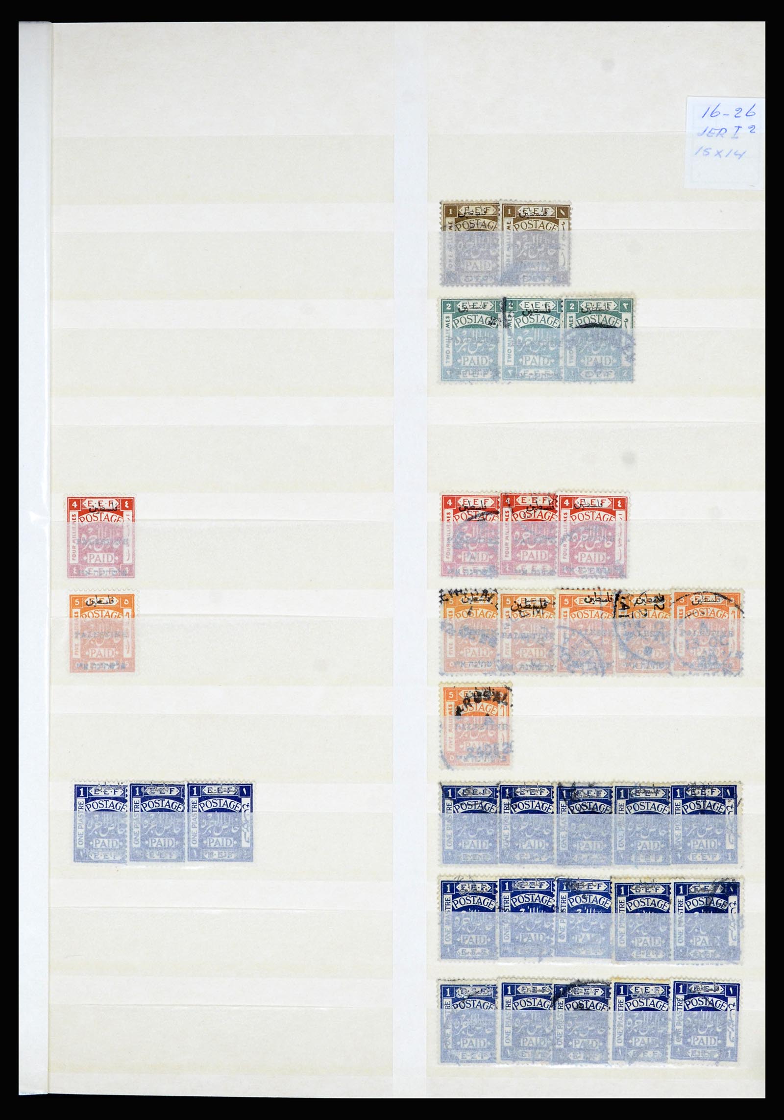 36506 022 - Postzegelverzameling 36506 Palestine 1918-2000.