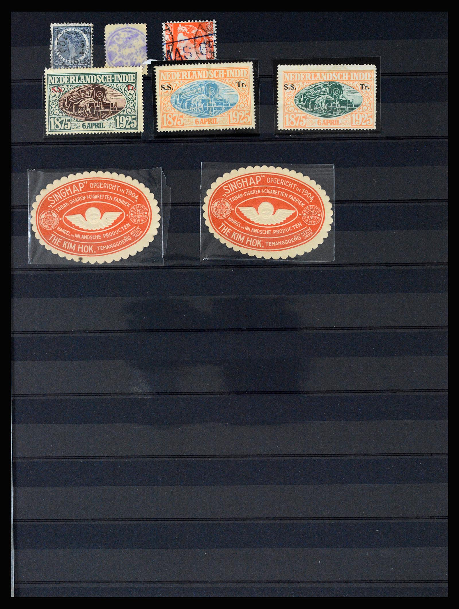 36512 083 - Stamp collection 36512 Nederlands Indië stempels 1872-1930.