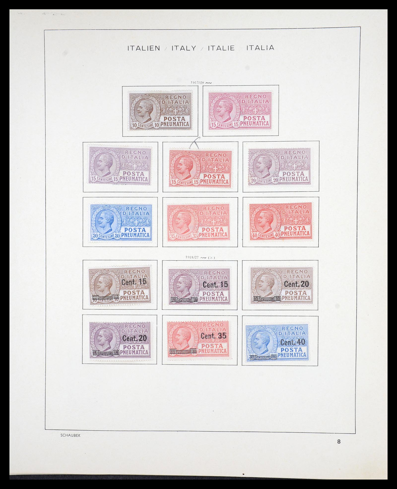 36513 010 - Postzegelverzameling 36513 Italië 1861-2005.
