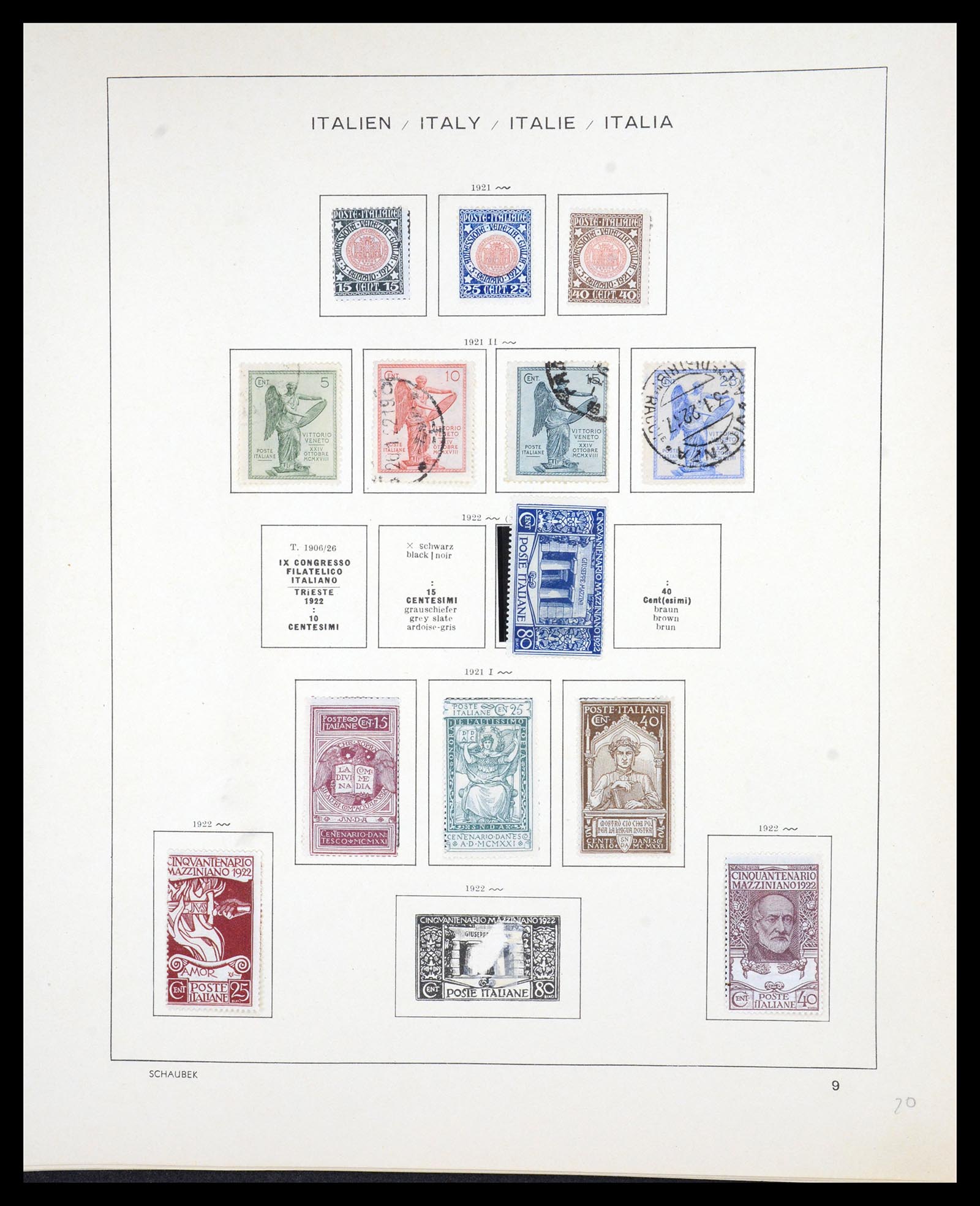 36513 011 - Postzegelverzameling 36513 Italië 1861-2005.
