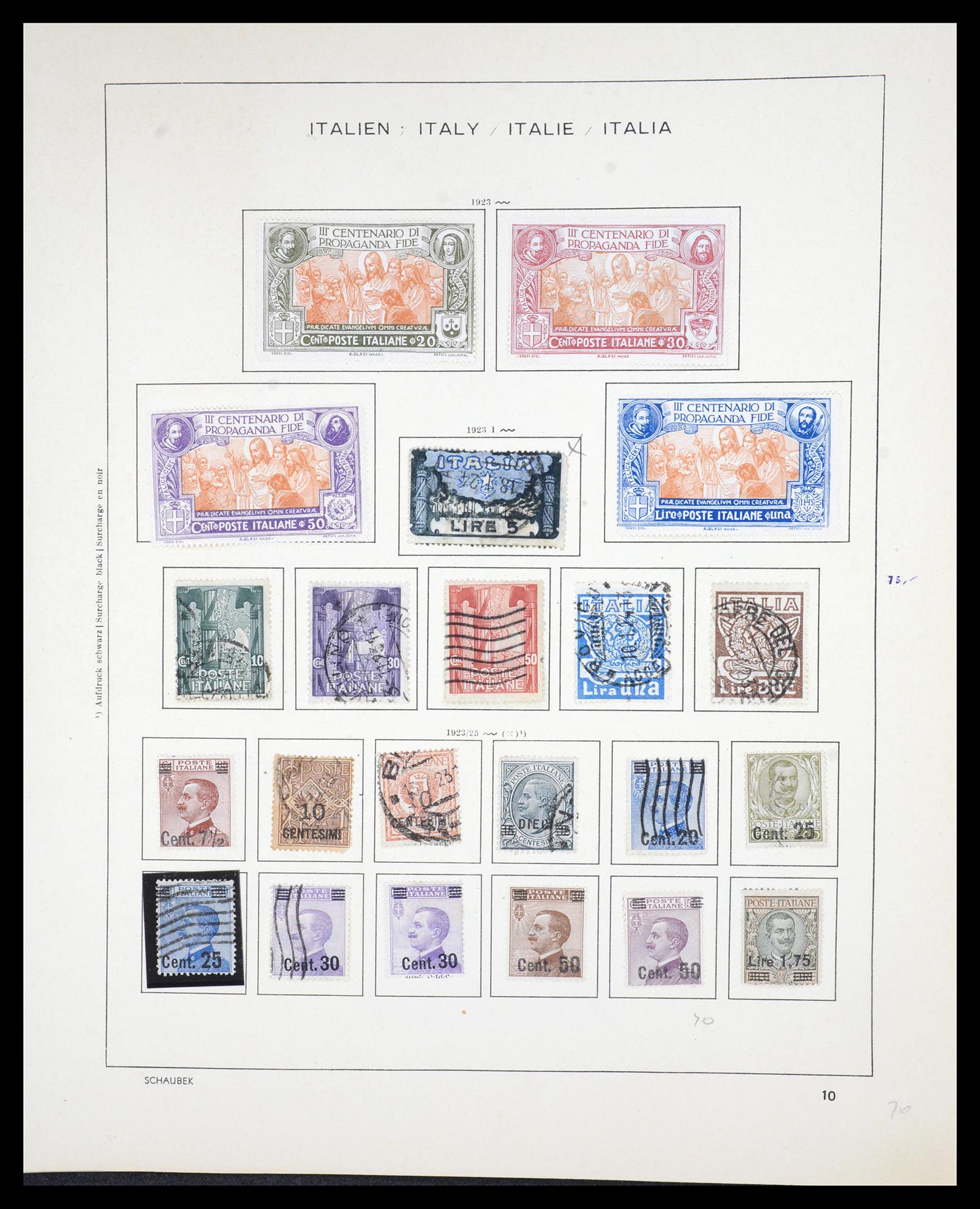 36513 012 - Postzegelverzameling 36513 Italië 1861-2005.