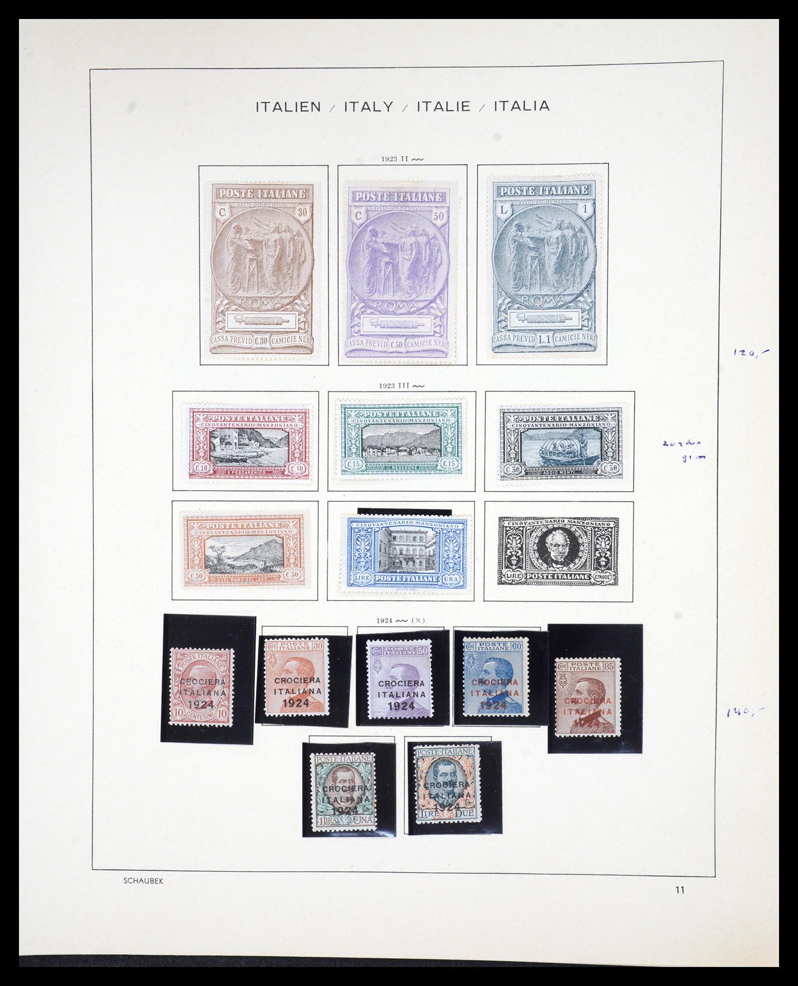 36513 013 - Postzegelverzameling 36513 Italië 1861-2005.