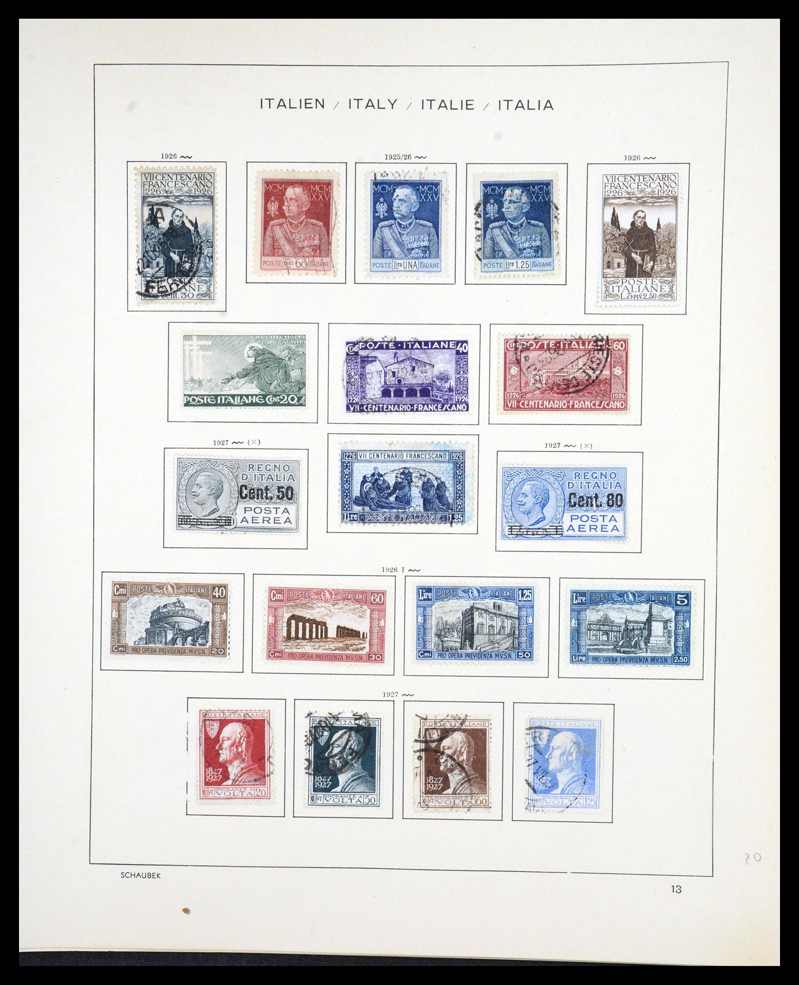36513 015 - Postzegelverzameling 36513 Italië 1861-2005.