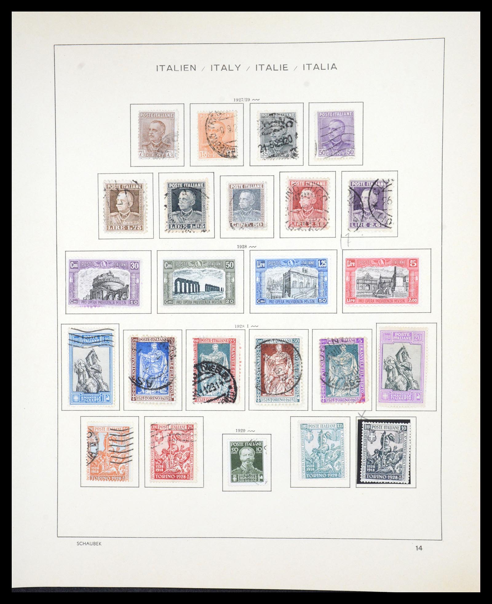 36513 016 - Postzegelverzameling 36513 Italië 1861-2005.