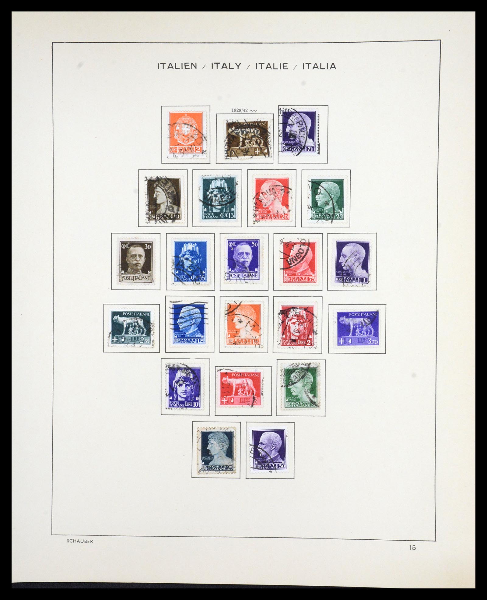 36513 017 - Postzegelverzameling 36513 Italië 1861-2005.