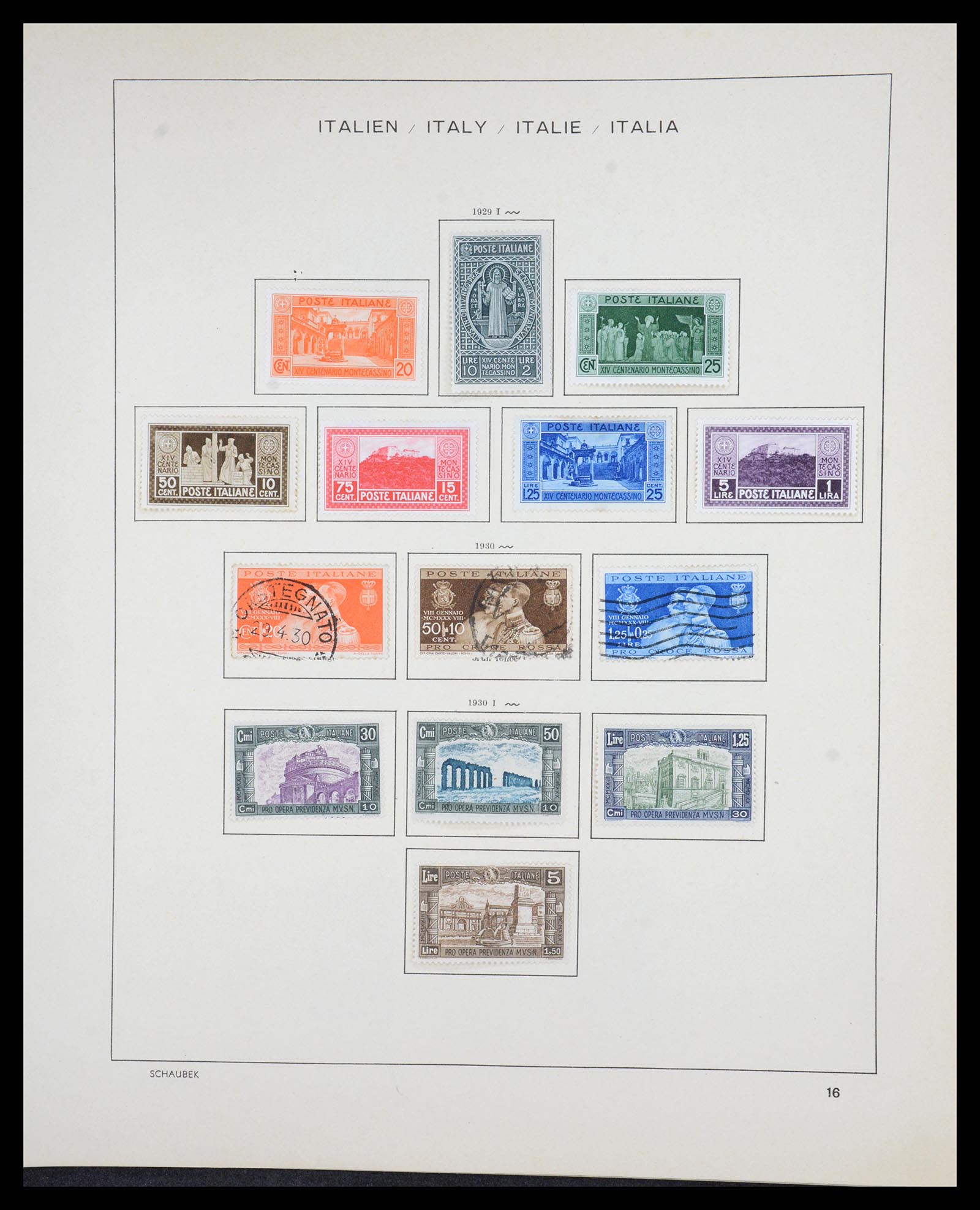 36513 018 - Postzegelverzameling 36513 Italië 1861-2005.