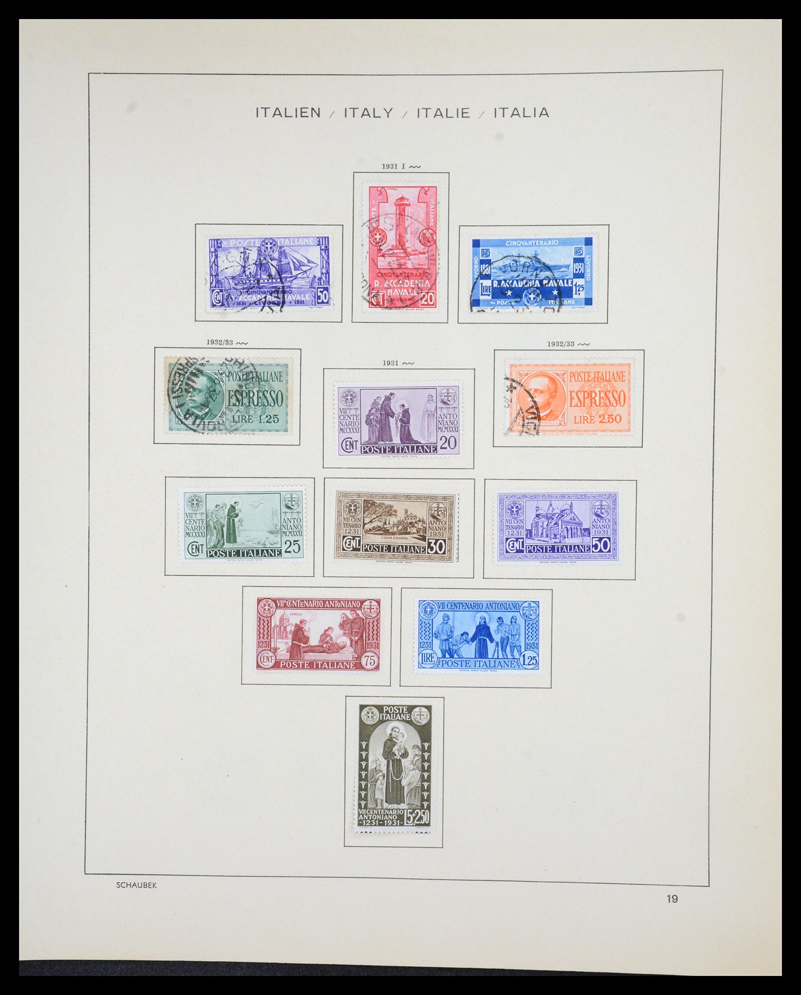 36513 021 - Postzegelverzameling 36513 Italië 1861-2005.
