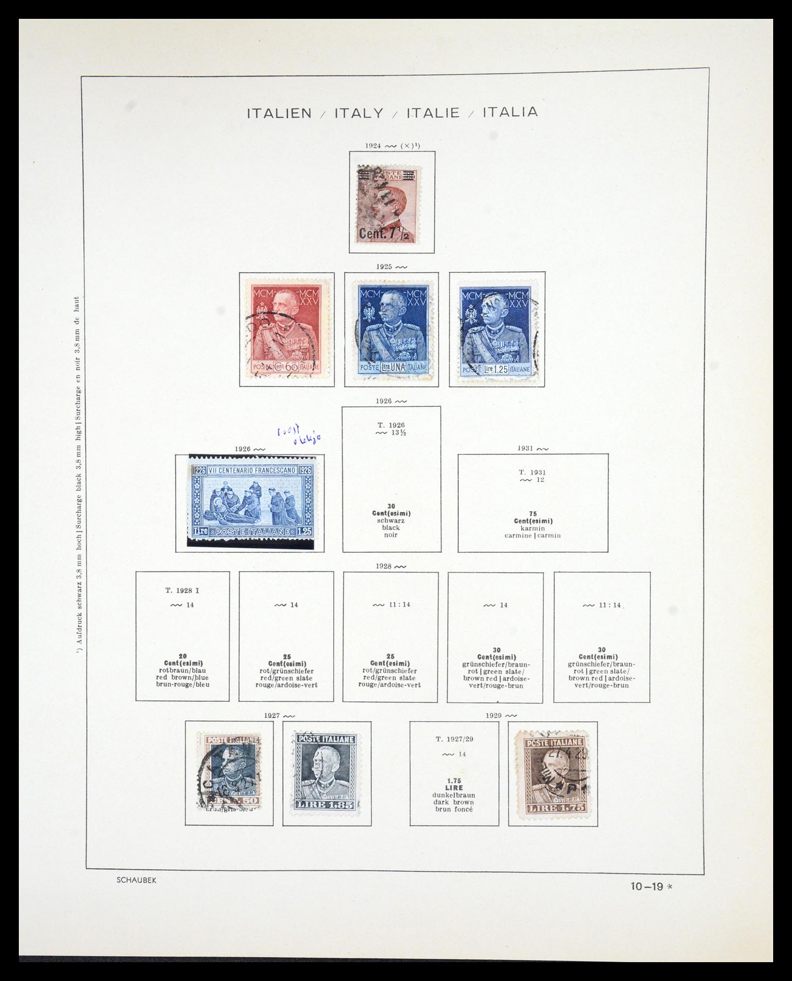 36513 022 - Postzegelverzameling 36513 Italië 1861-2005.
