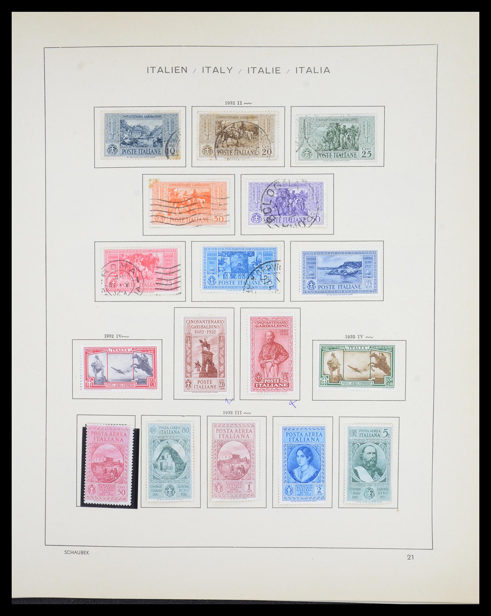 36513 024 - Postzegelverzameling 36513 Italië 1861-2005.