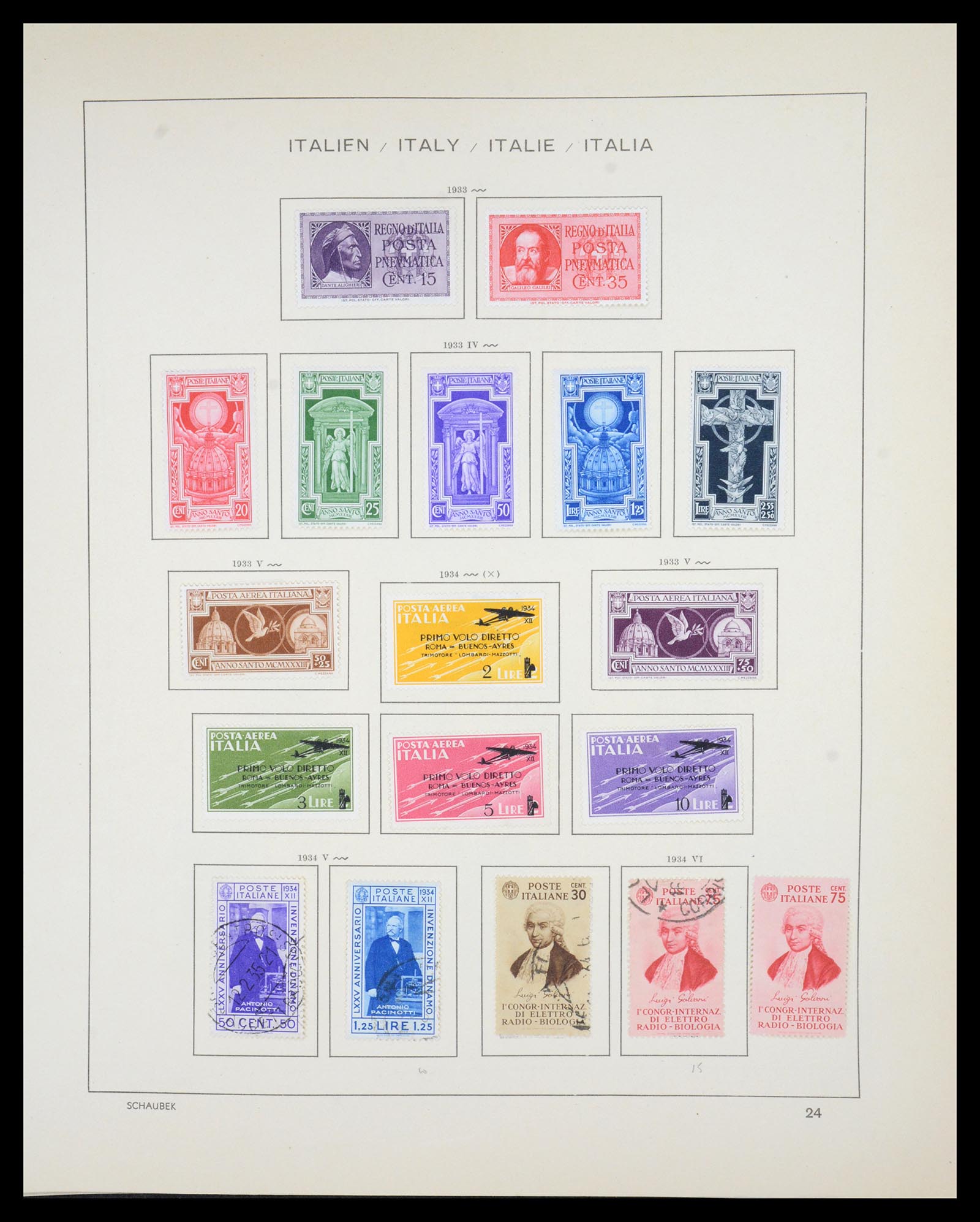 36513 028 - Postzegelverzameling 36513 Italië 1861-2005.