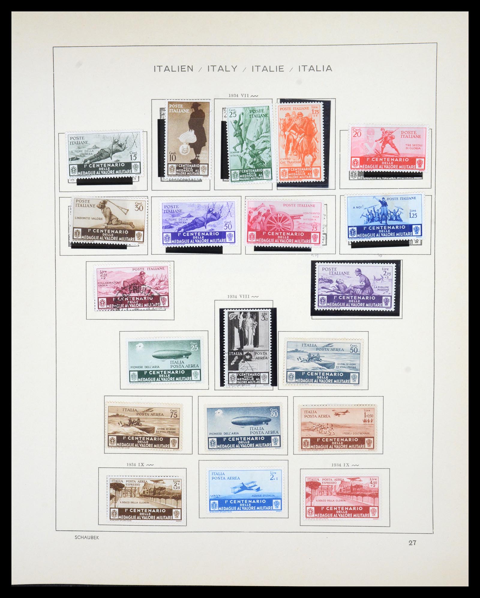 36513 031 - Postzegelverzameling 36513 Italië 1861-2005.