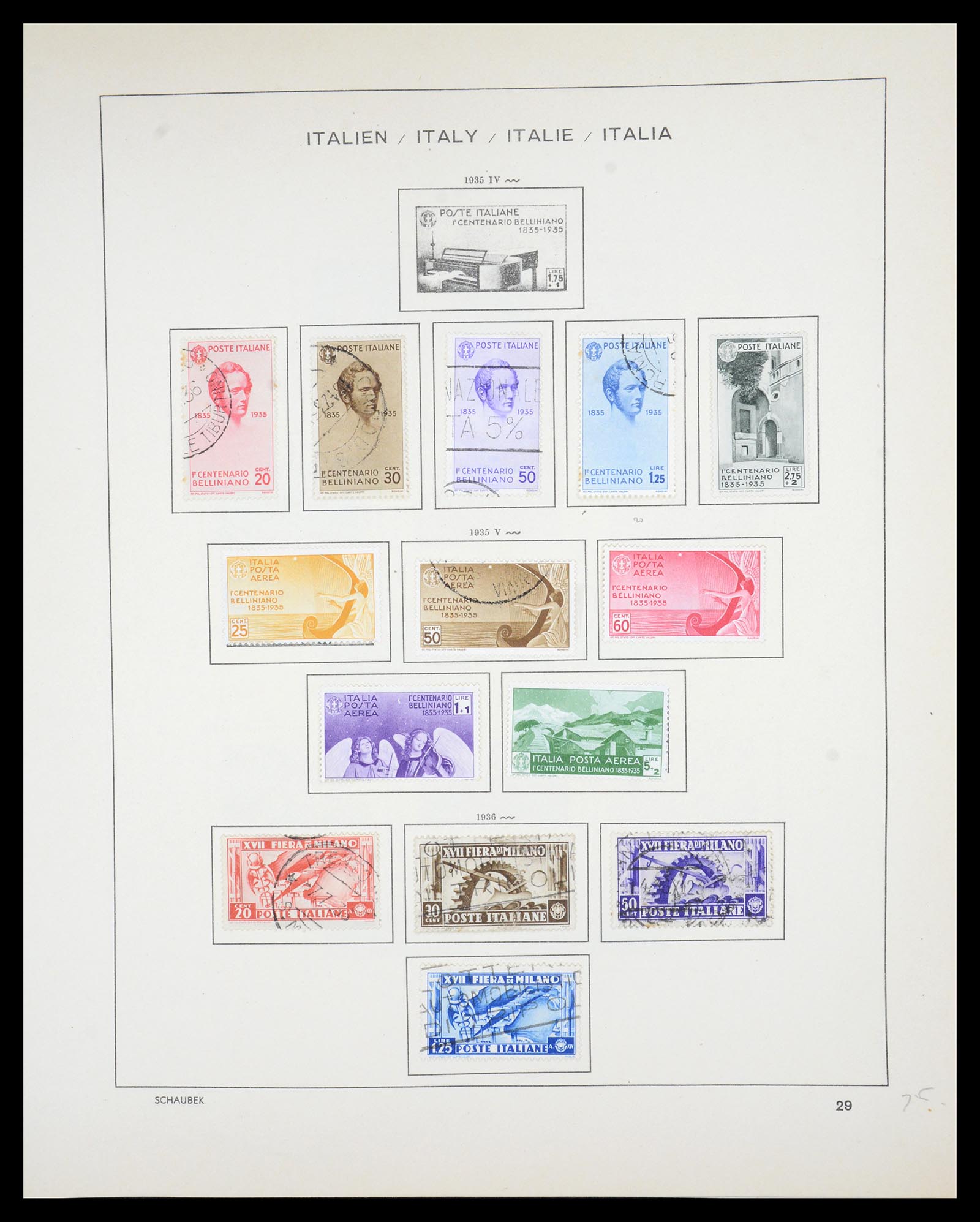 36513 033 - Postzegelverzameling 36513 Italië 1861-2005.