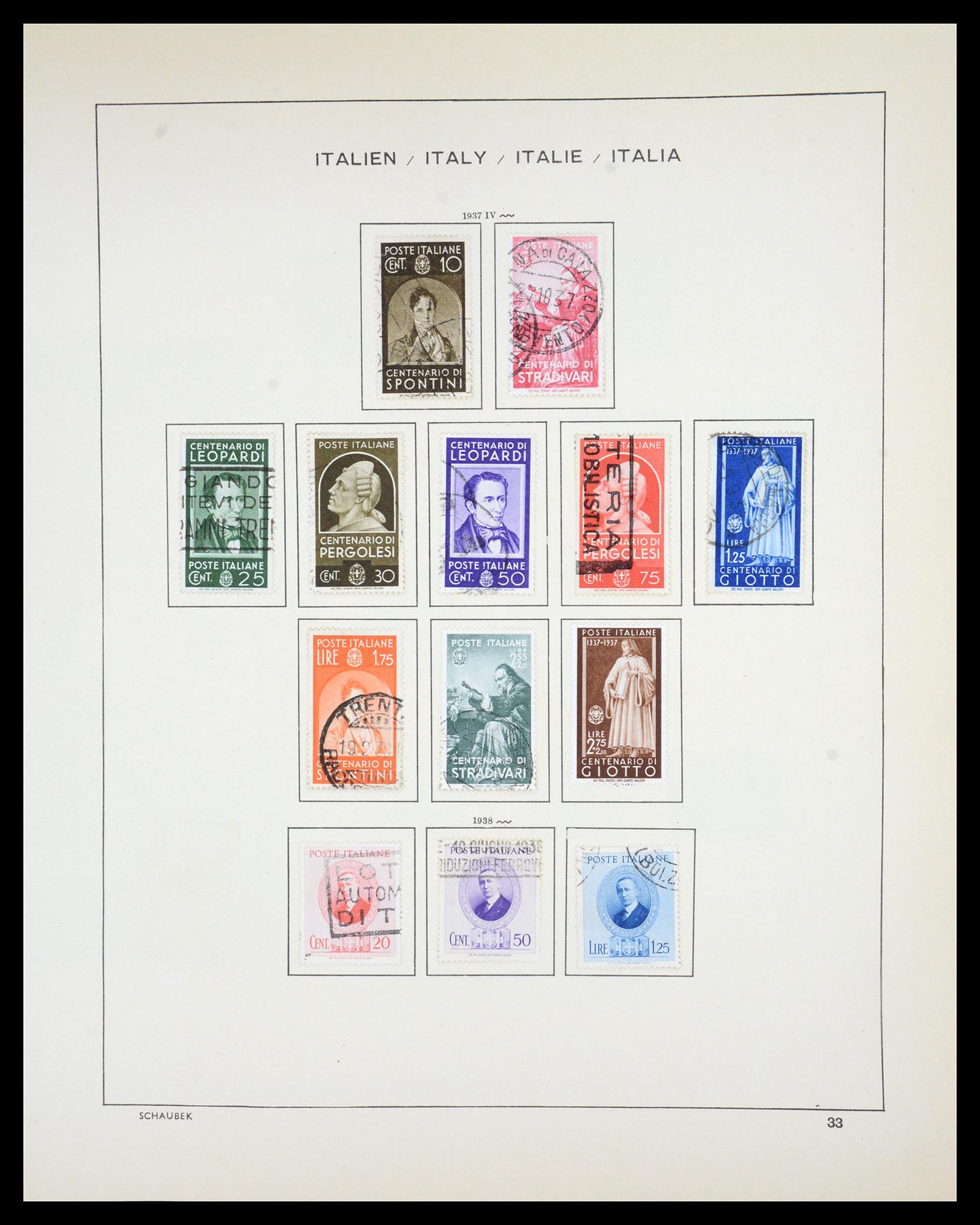 36513 037 - Postzegelverzameling 36513 Italië 1861-2005.