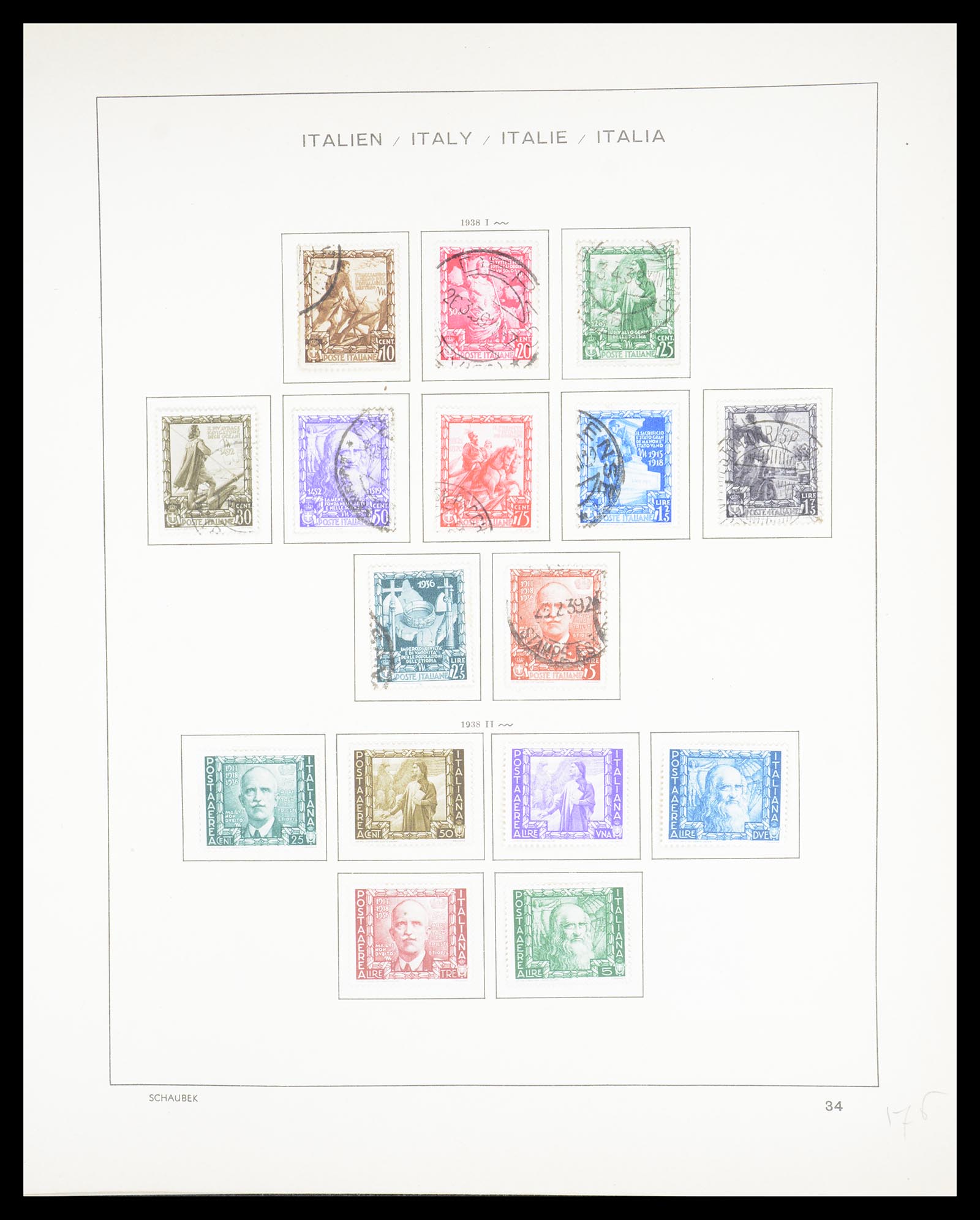 36513 039 - Postzegelverzameling 36513 Italië 1861-2005.